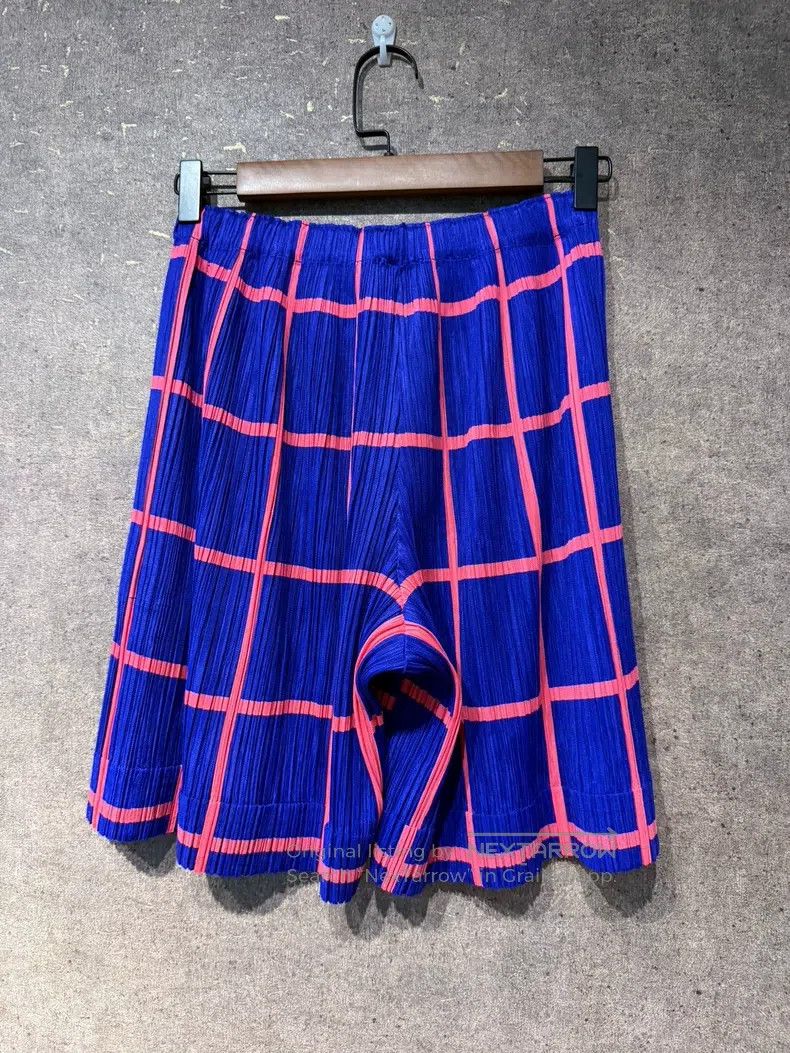 Issey Miyake Issey Miyake size:1 Plaid Shorts Size 22" - 4 Thumbnail