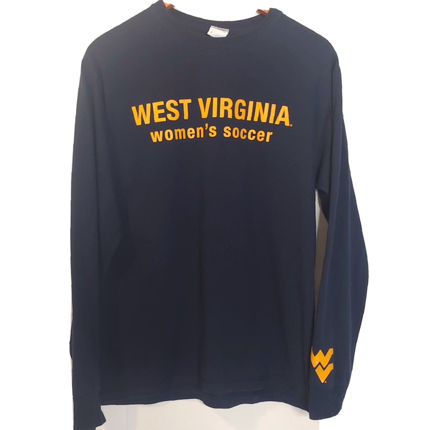 Jerzees JERZEES West Virginia University Mountaineers Long Sleeve T-Shirt Unisex Adult M Navy Size M / US 6-8 / IT 42-44 - 2 Thumbnail