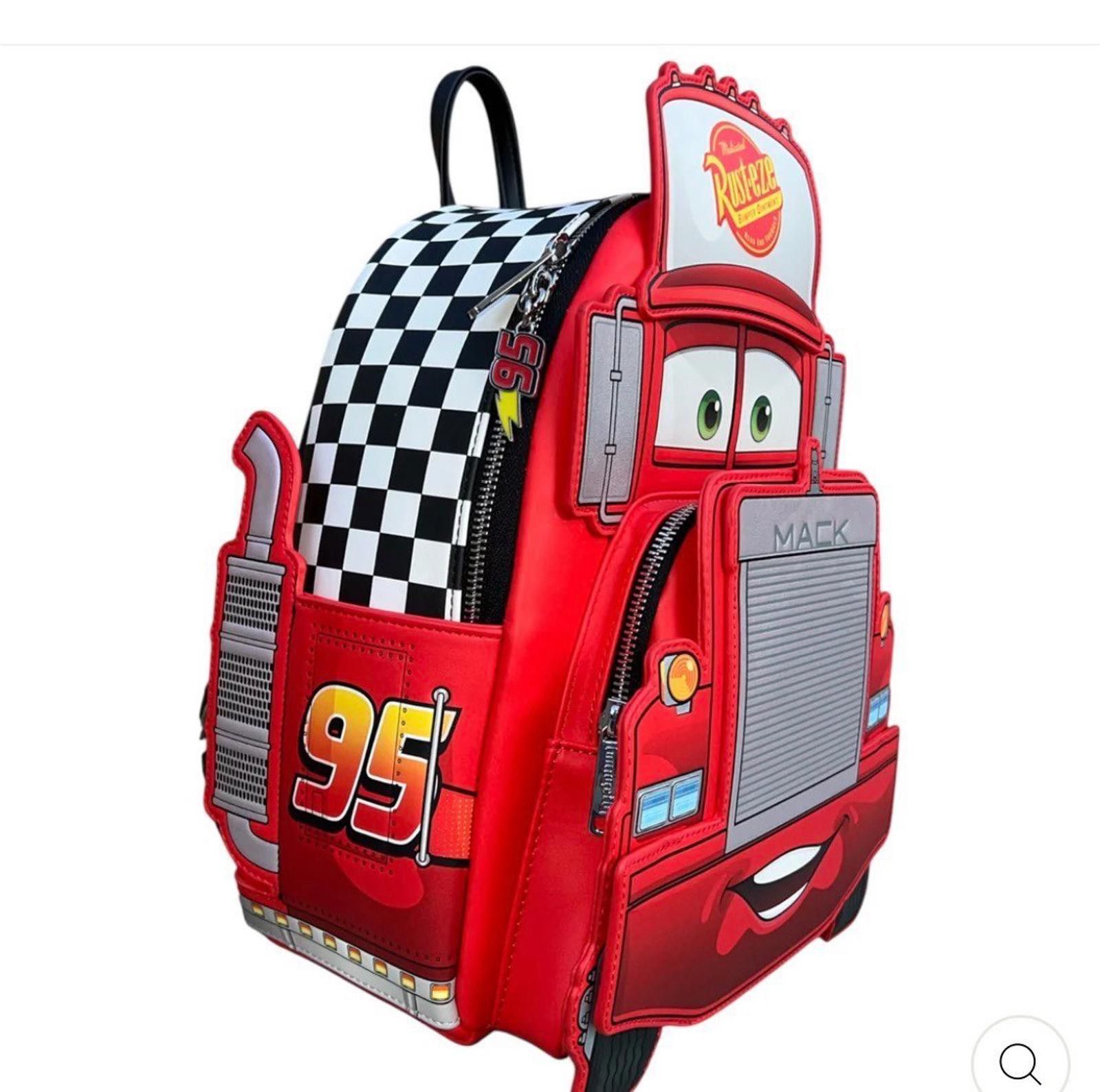 LOUNGEFLY DISNEY PIXAR CARS MACK COSPLAY GITD MINI BACKPACK display picture 3