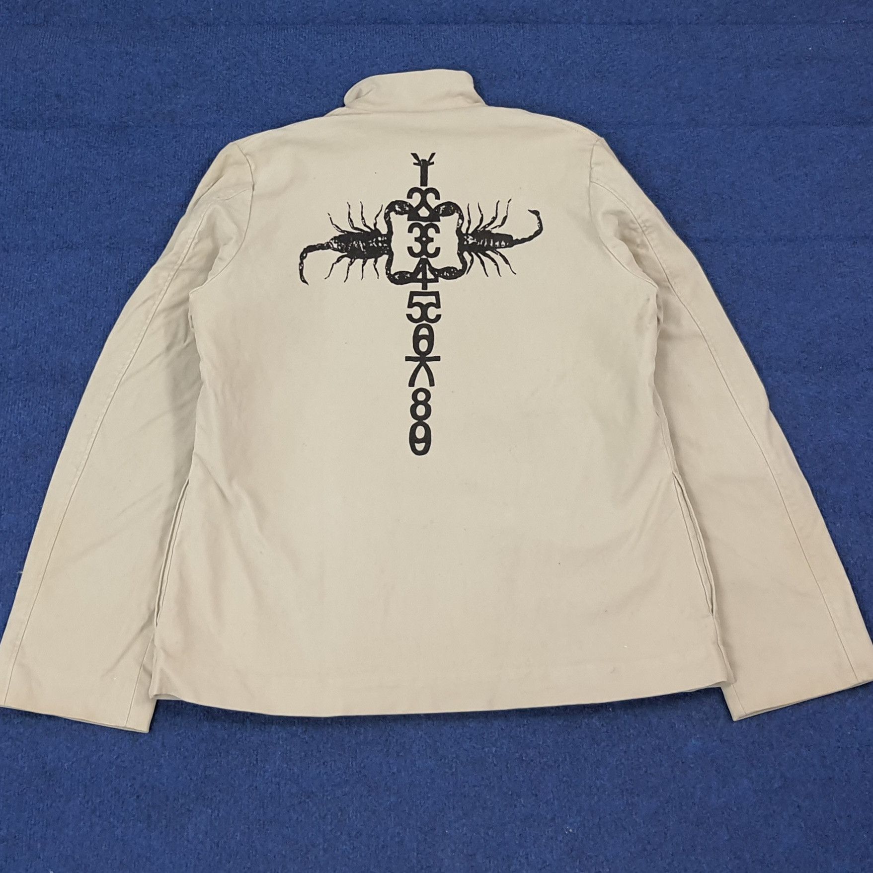 Rare Japan 45RPM Custom Scorpion Cross Logo Jacket C277N3