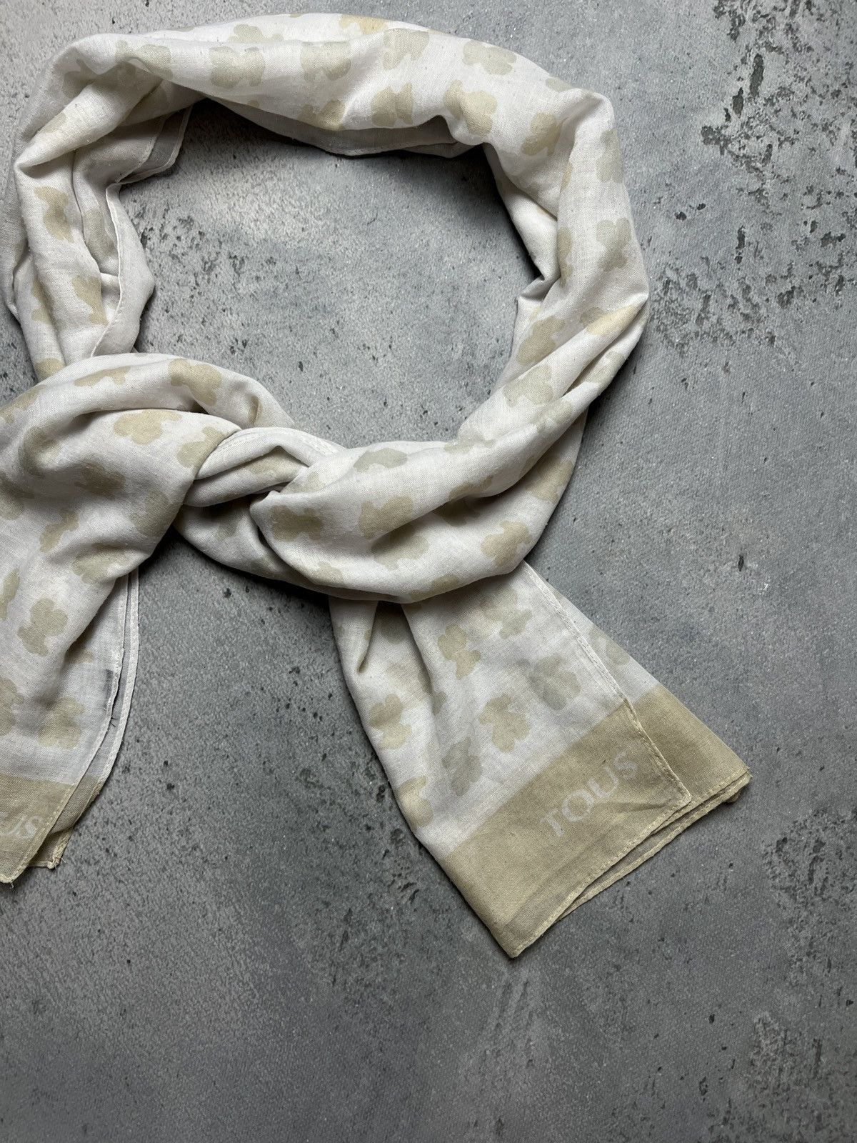TOUS 🐻 Tous Monogram Bears Logo Scarf y2k Lux Size ONE SIZE - 5 Thumbnail
