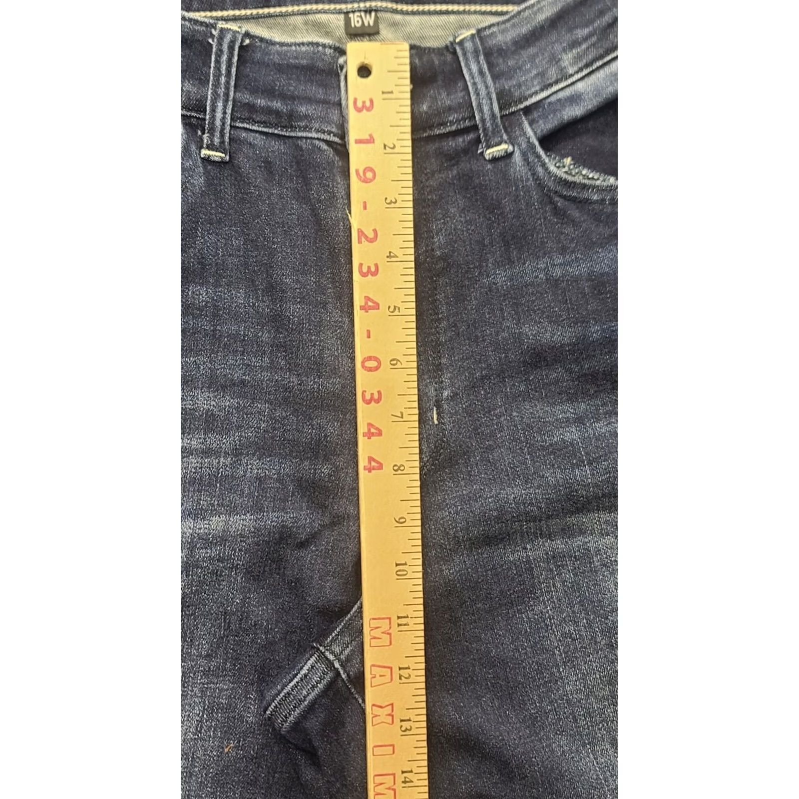 Vintage Judy Blue Jeans Womens 16WX32 Boyfriend Fit Ankle High Rise Stretch Denim Blue Pocket Zipper Button 32 In Inseam 16W Plus Womens Jeans Size 38" / US 16 / IT 52 - 5 Thumbnail