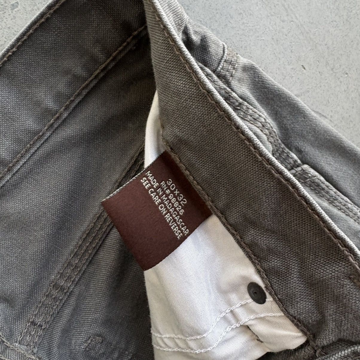 SCHMIDT Vintage Carhartt Style Olive Green Painters Pants 30x32 Size US 30 / EU 46 - 7 Thumbnail
