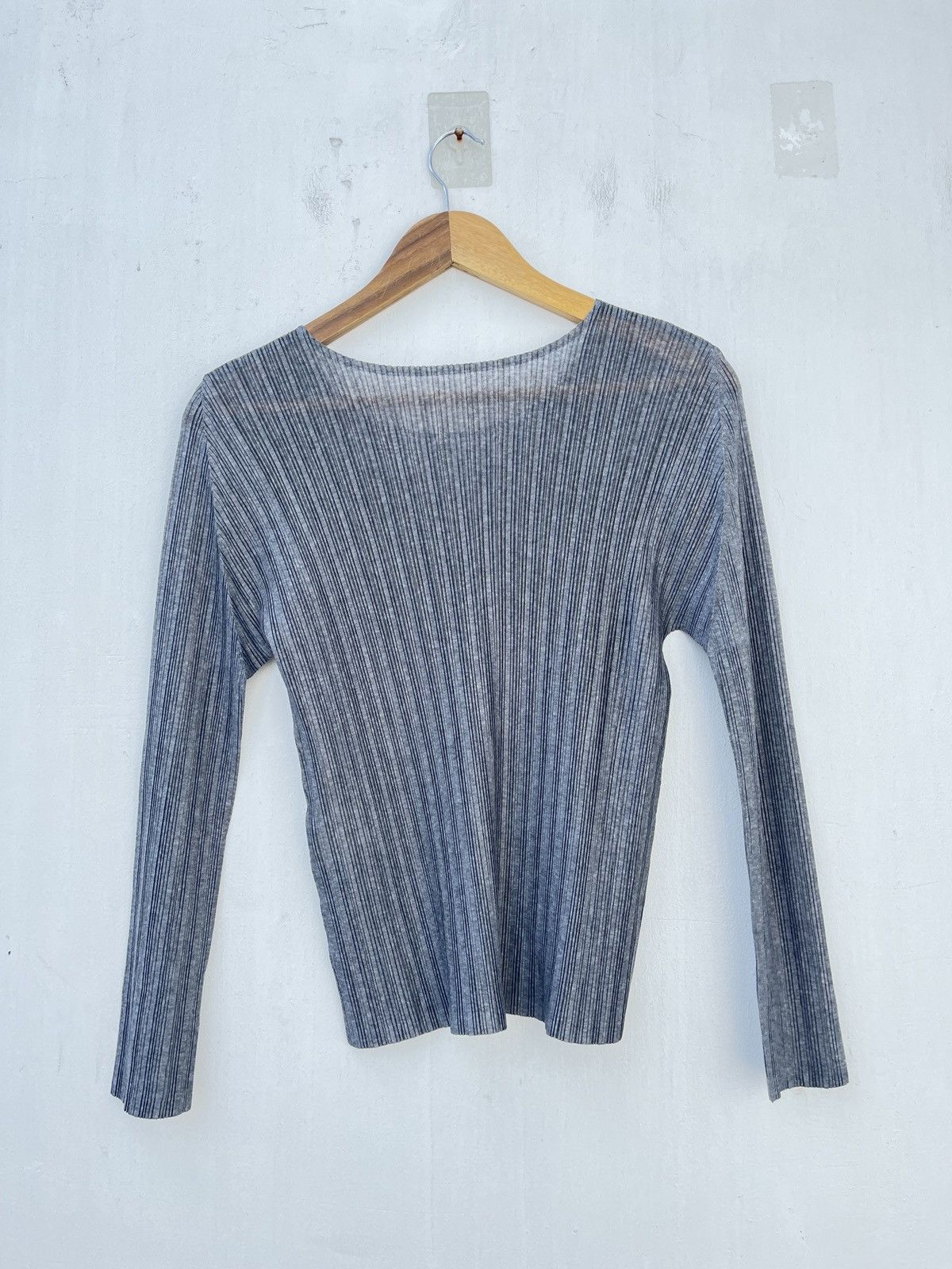 Pleats Please Issey Miyake Rib Pleats Basics Top Size S / US 4 / IT 40 - 3 Thumbnail