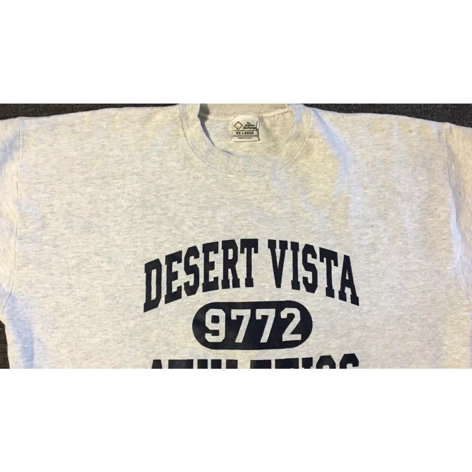 Vintage VINTAGE Desert Vista Athletics Faded PE Sweatshirt Hoodie Gray 2XL Men 90s 80s Grunge Track & Field School USA USA Size US XXL / EU 58 / 5 - 6 Thumbnail