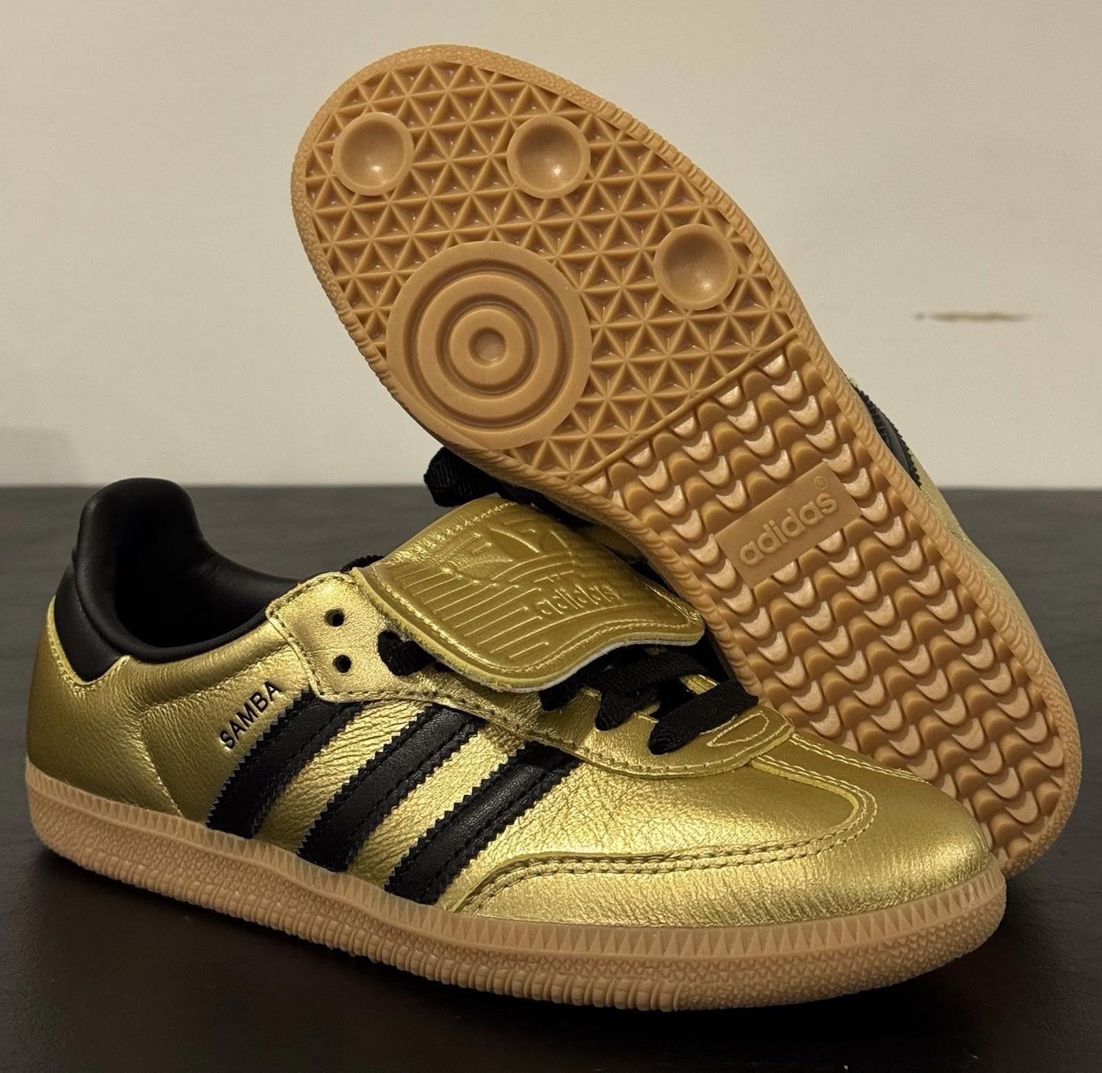 Adidas Size 6 - Adidas Samba LT Gold Metallic Black Gum W Size US 6 / IT 36 - 7 Thumbnail