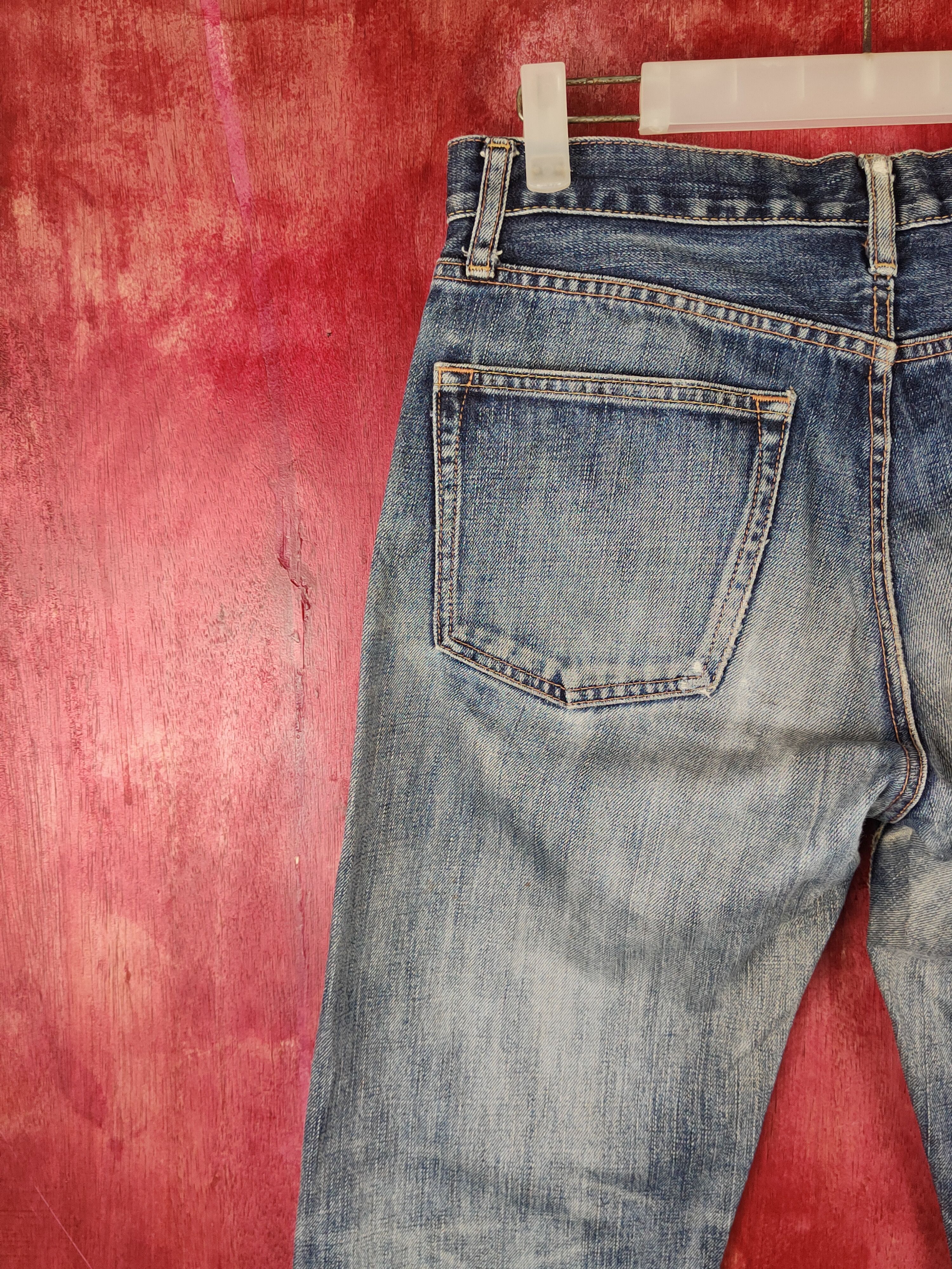 Japanese Brand Uniqlo Blue Faded Distressed ripped japan vtg Denim #S1549 Size US 30 / EU 46 - 8 Thumbnail