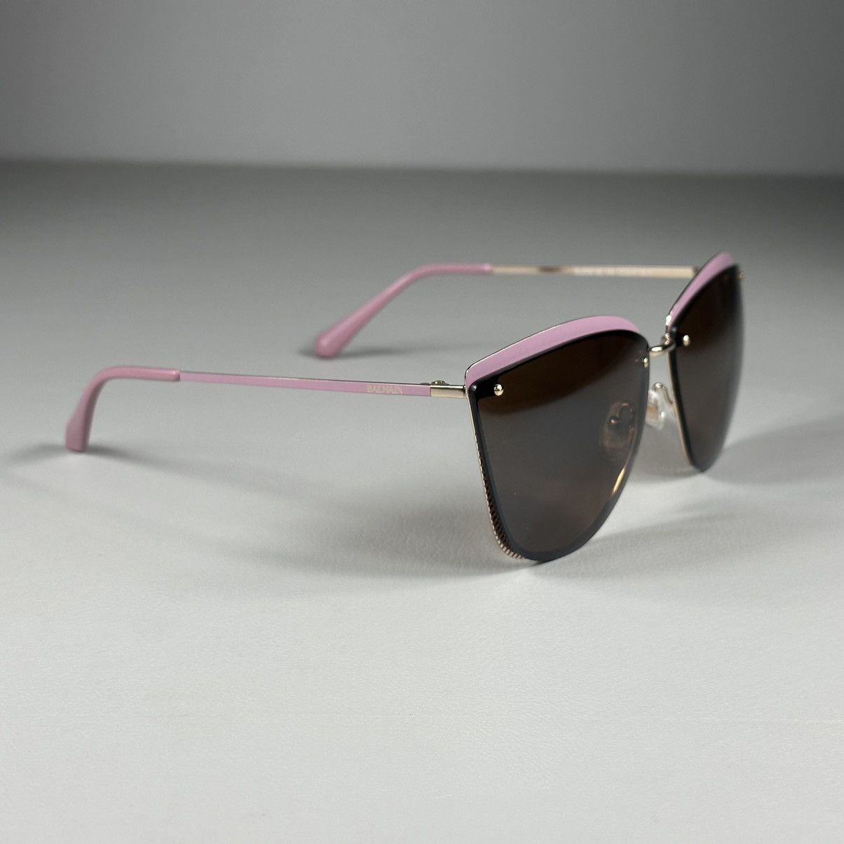 Balmain Balmain BL2530 03 Cat Eye Pink / Gold Frame Sunglasses Size ONE SIZE - 3 Thumbnail