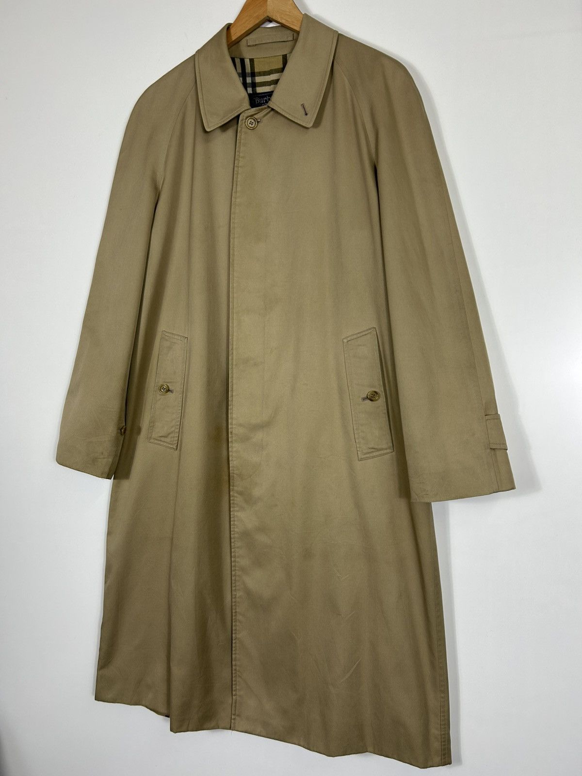 Burberry ⚡️Vintage Burberrys London Button Long Coat Jacket Size US M / EU 48-50 / 2 - 4 Thumbnail