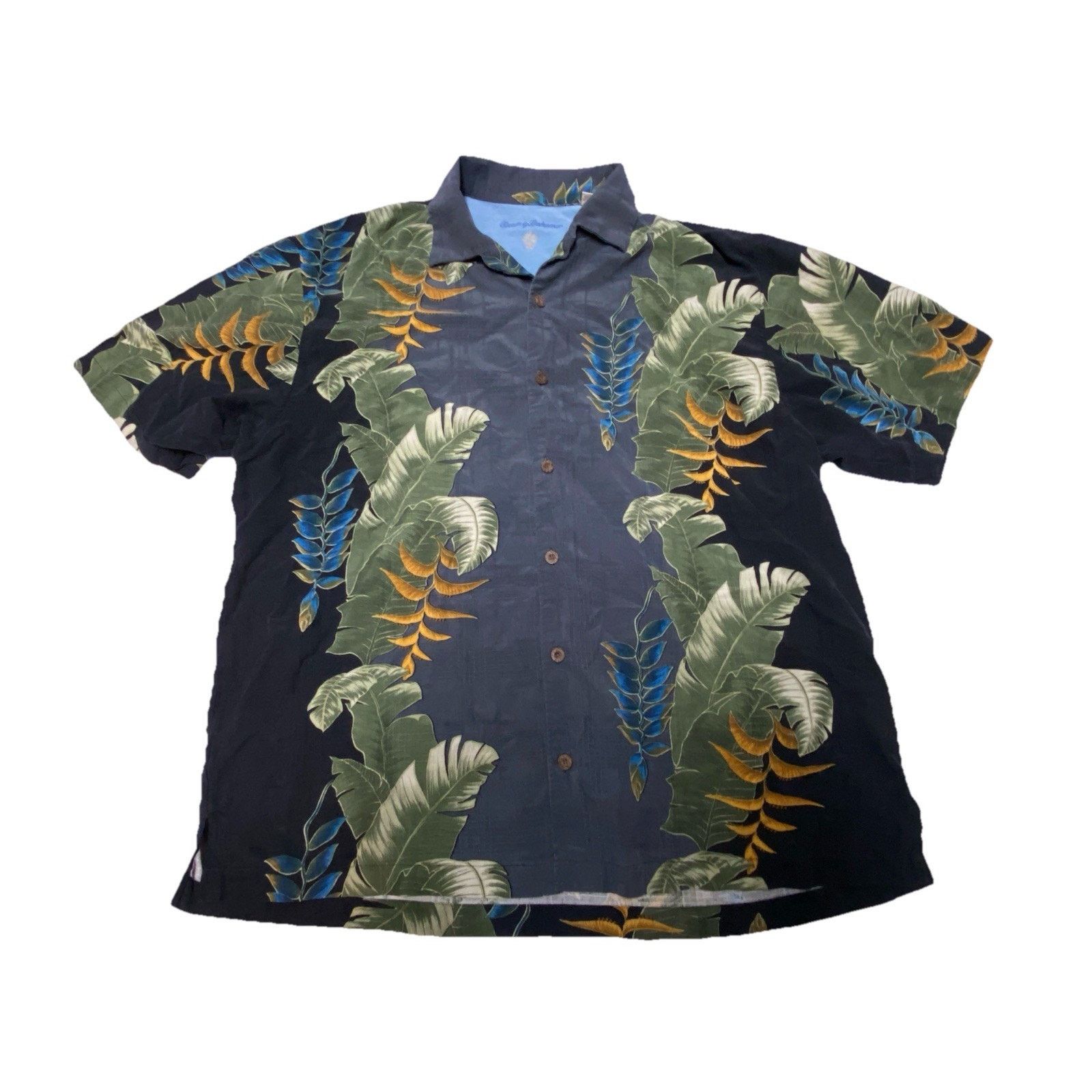 Tommy Bahama Tommy Bahama Size XL 100% Silk Aloha Leaves Flowers Size US XL / EU 56 / 4 - 1 Thumbnail