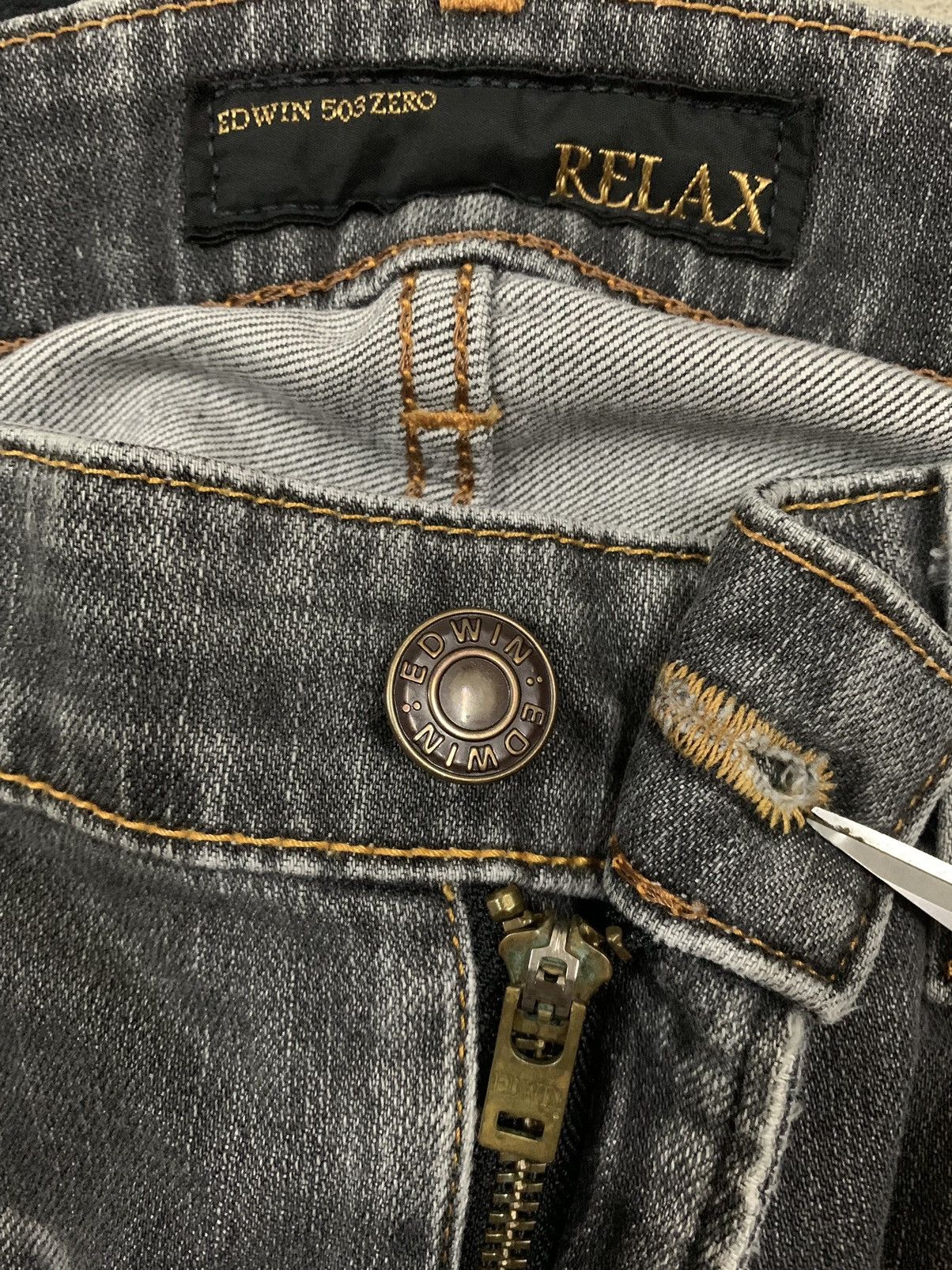 Edwin Vintage Edwin 503Zero Faded Baggy Distressed Grunge Jeans Size US 33 - 4 Thumbnail