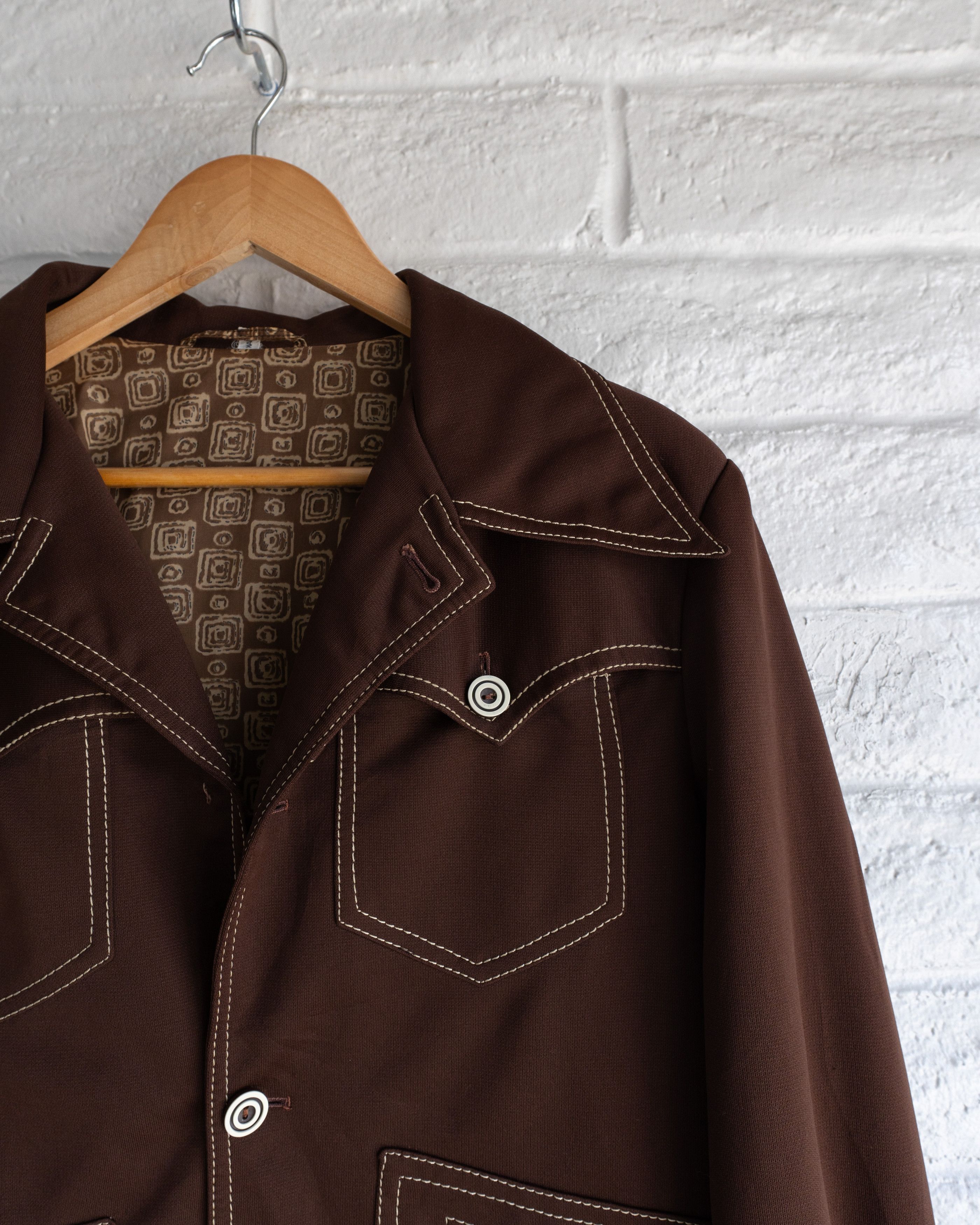 Vintage Vintage 70s Western Disco Leisure Contrast Stitch Jacket Size US L / EU 52-54 / 3 - 2 Thumbnail