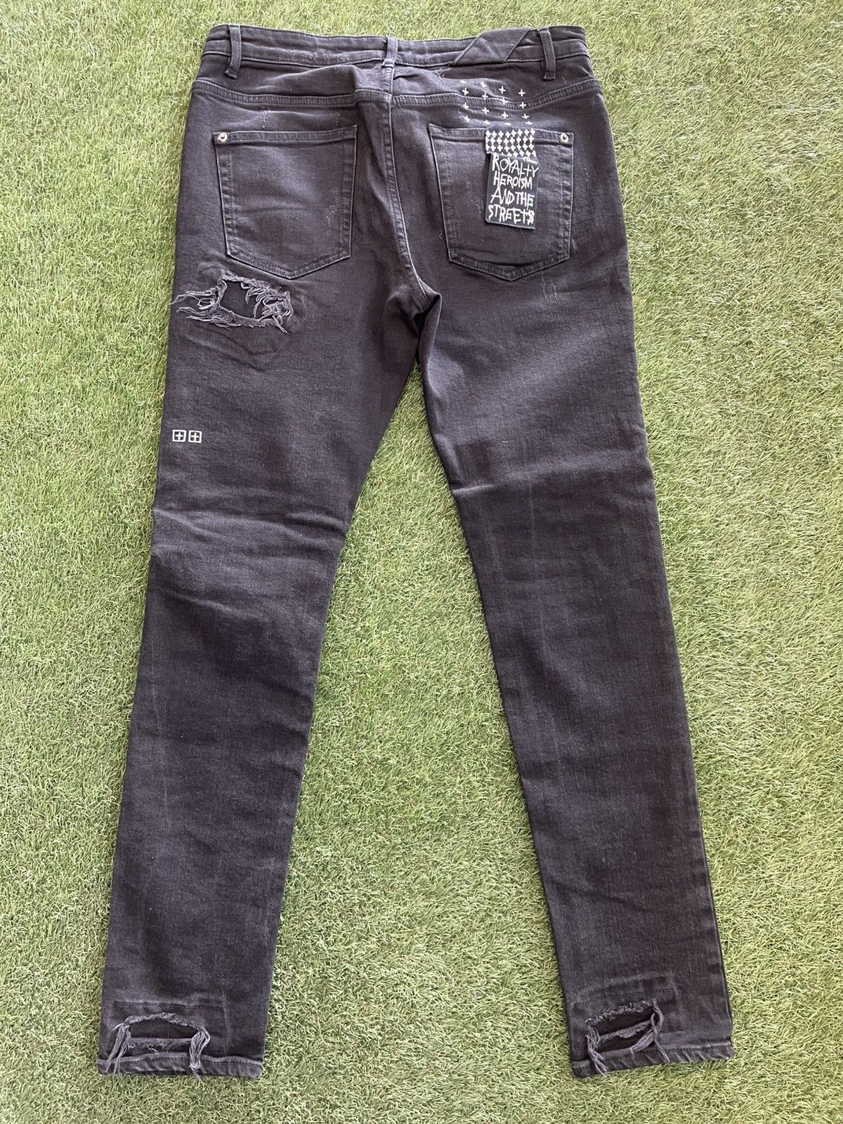 Ksubi Size 33 - Ksubi Jeans Black Patch Distressed Very Clean! Size US 33 - 6 Thumbnail