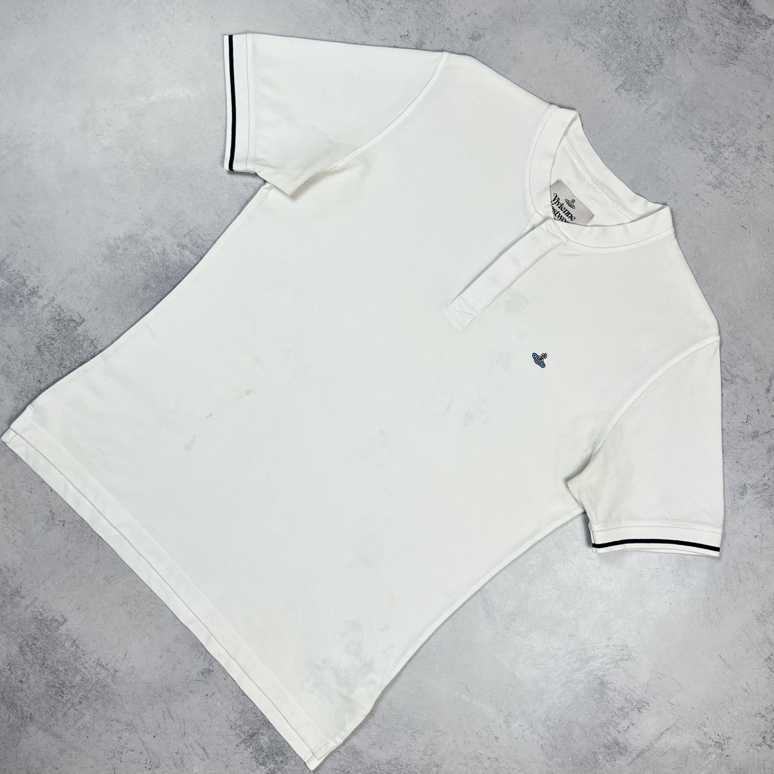 Vivienne Westwood Vivienne Westwood Orb Logo Henley T Shirt Size US L / EU 52-54 / 3 - 1 Thumbnail