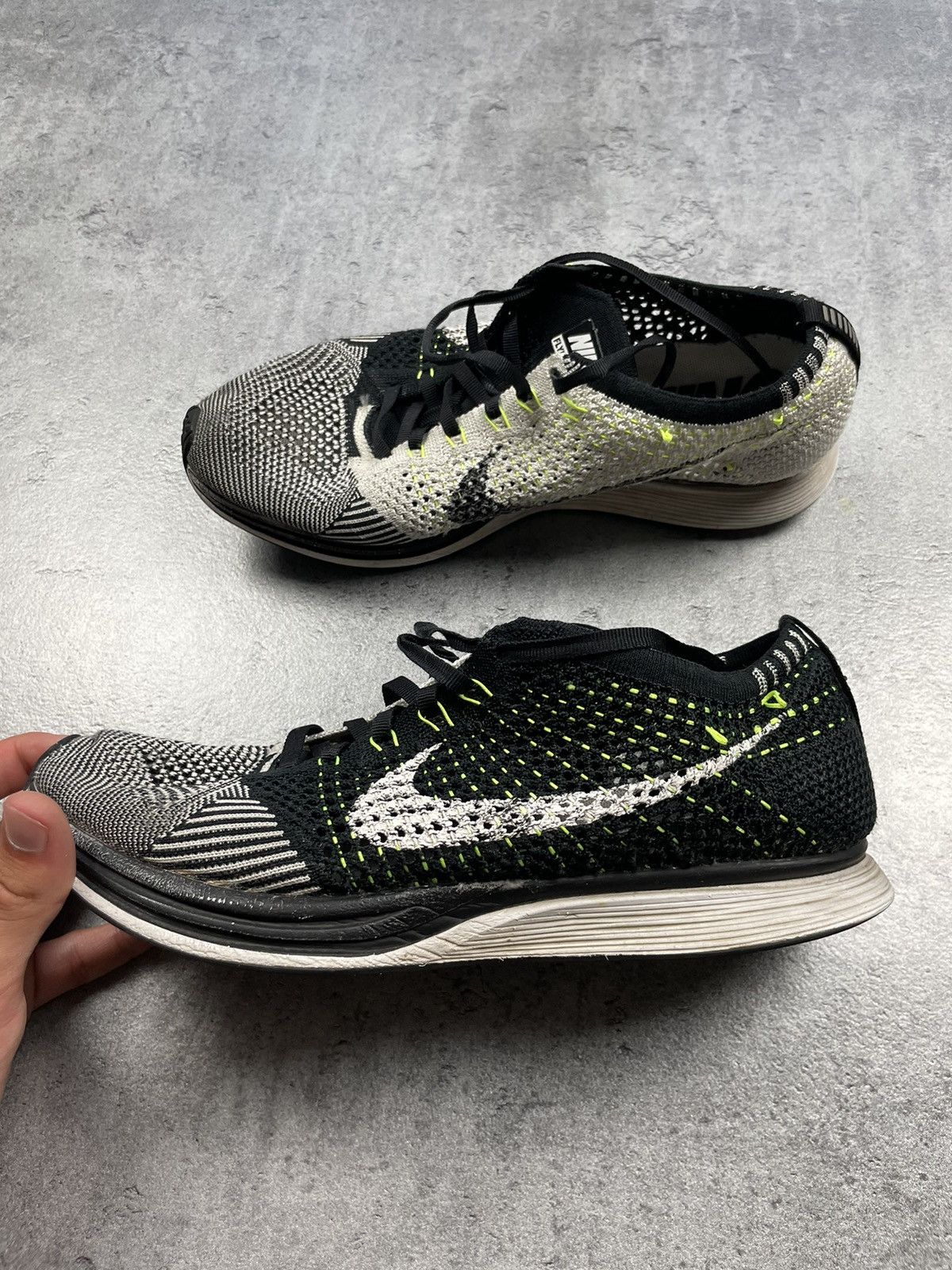 Designer Nike Streetwear Nike Flyknit Racer OG retro shoes sneakers 8.5 runner Grailed