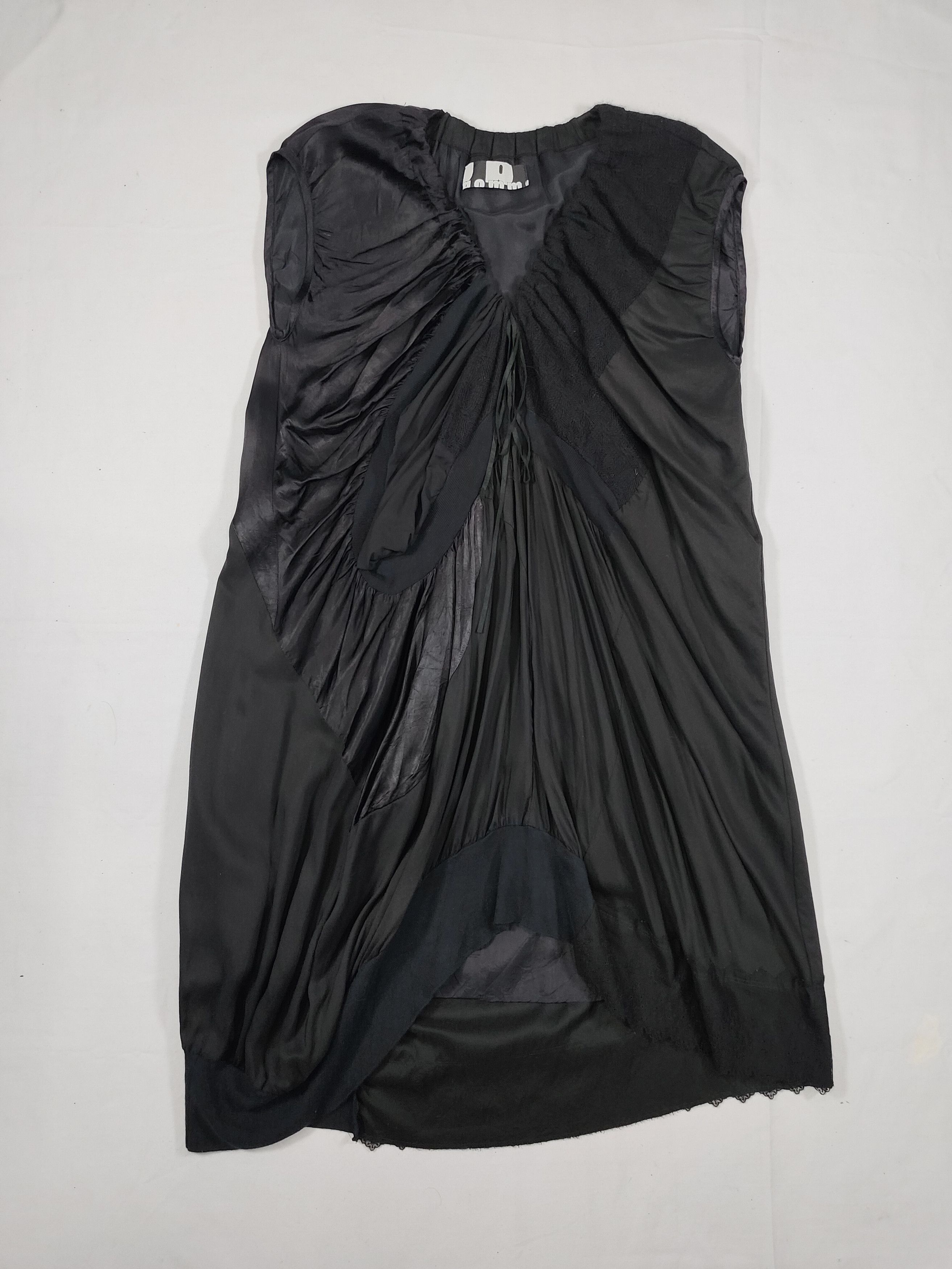 gomme 00s Gomme- Archive Asymmetric Mixed Draped Cocoon Dress Size L / US 10 / IT 46 - 6 Thumbnail