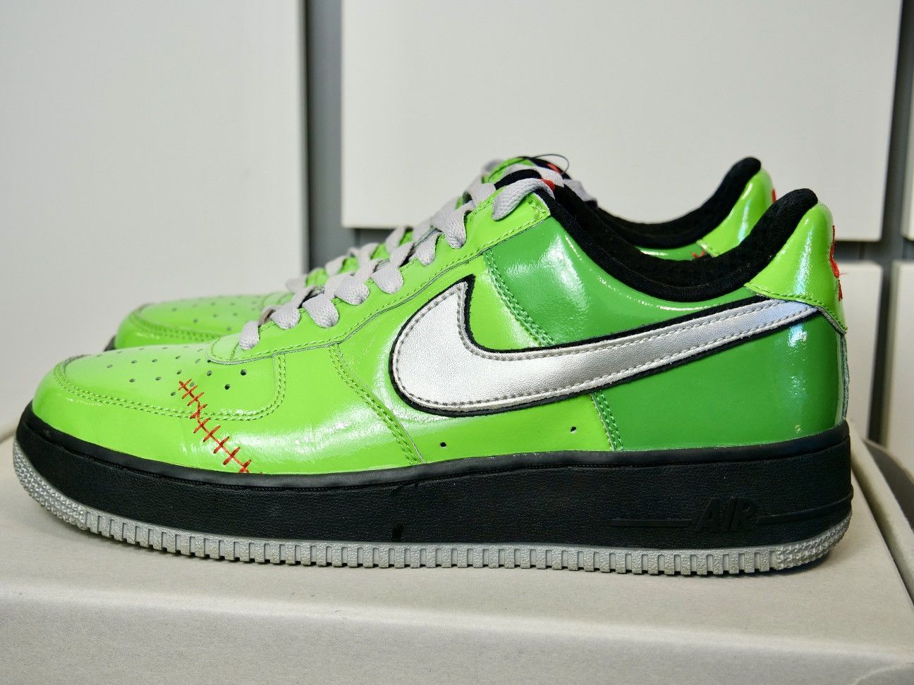 Nike Like New Nike Air Force AF1 QS Halloween Frankenstein Size US 9 / EU 42 - 6 Thumbnail