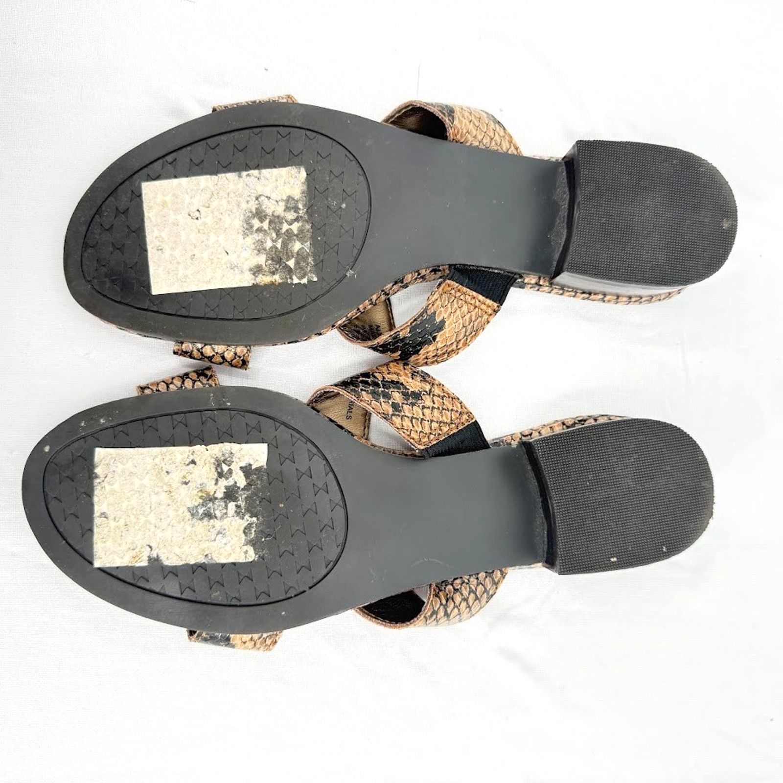 & Other Stories Karen Scott Womens 6M Slide Sandals Snake Toe Slip On Size US 6 / IT 36 - 6 Thumbnail