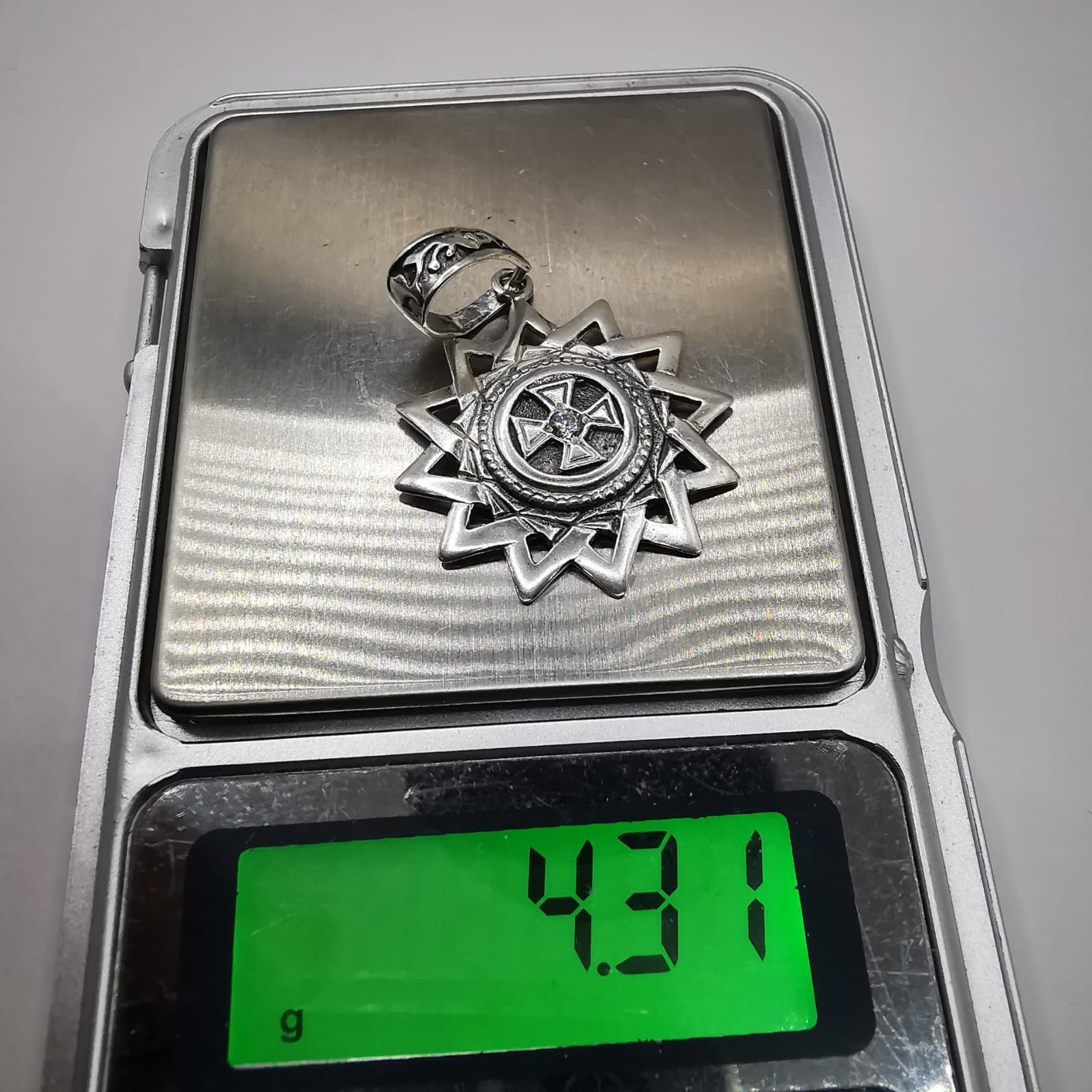 Sterling Silver Vintage Pendant Made of 925 silver,Handmade, 4,31g Size ONE SIZE - 7 Thumbnail