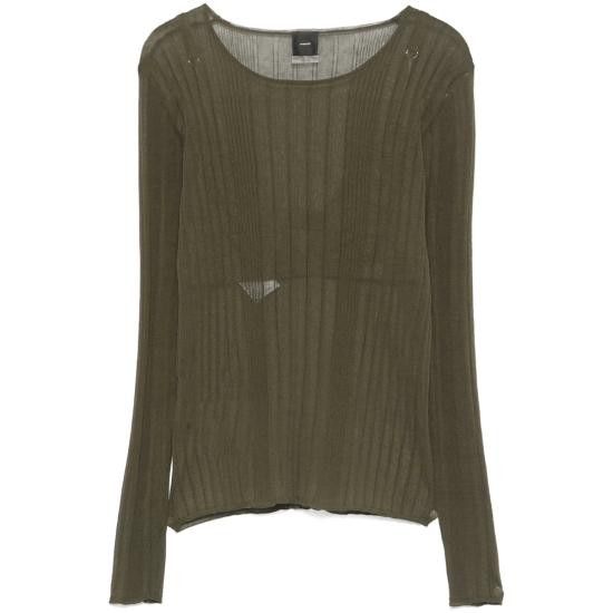 Pinko PINKO Women Tops 102977 A1ND X18 GREEN Size L / US 10 / IT 46 - 1 Thumbnail