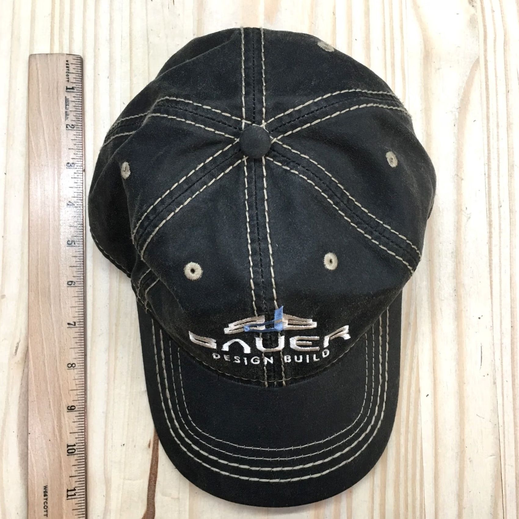 Port Authority Bauer Design Build Baseball Cap Hat Mens One Size Gray Adjustable Embroidered Size ONE SIZE - 3 Thumbnail