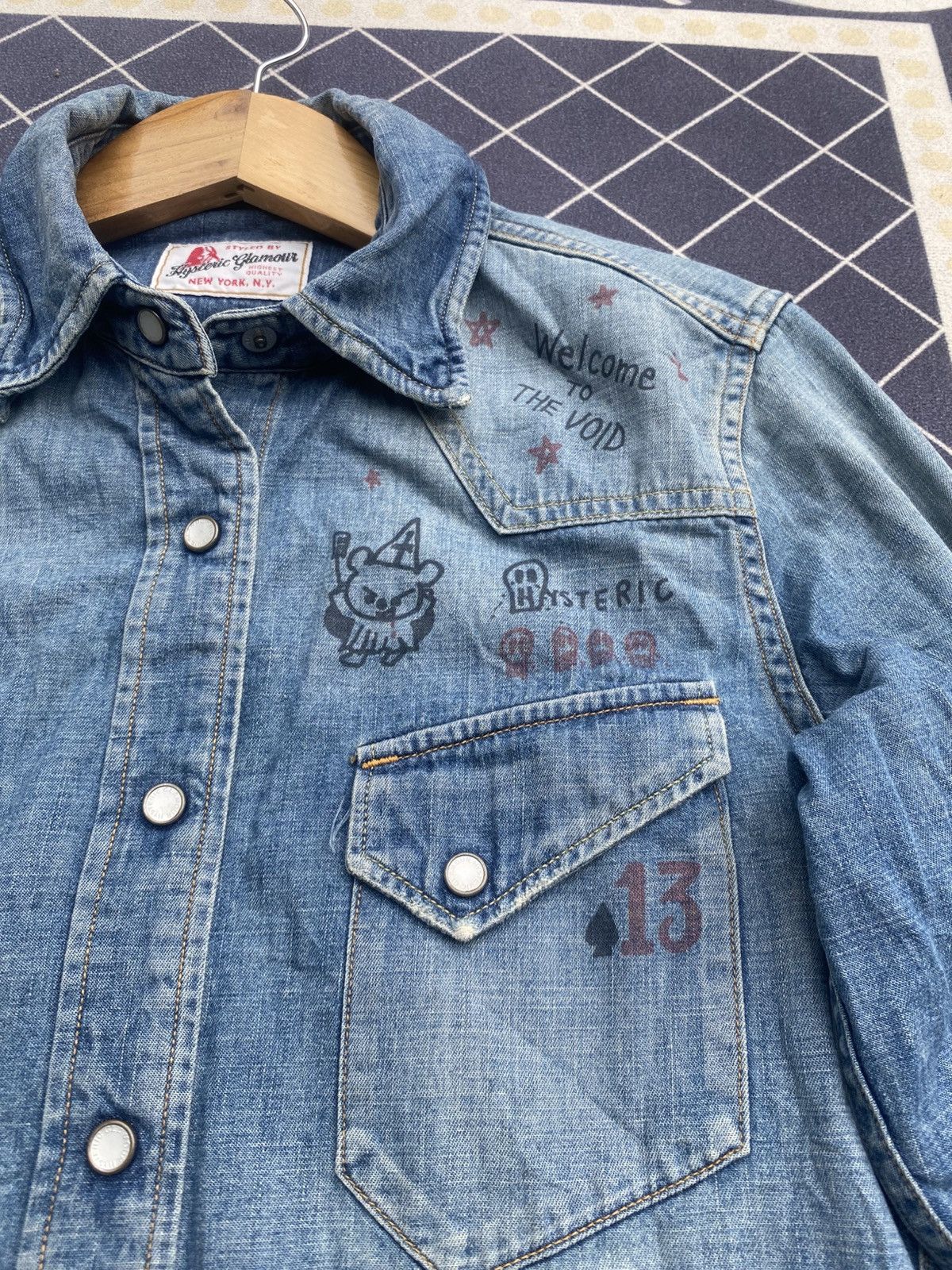 Hysteric Glamour Hysteric Glamour Denim Western Shirt Size US S / EU 44-46 / 1 - 2 Thumbnail
