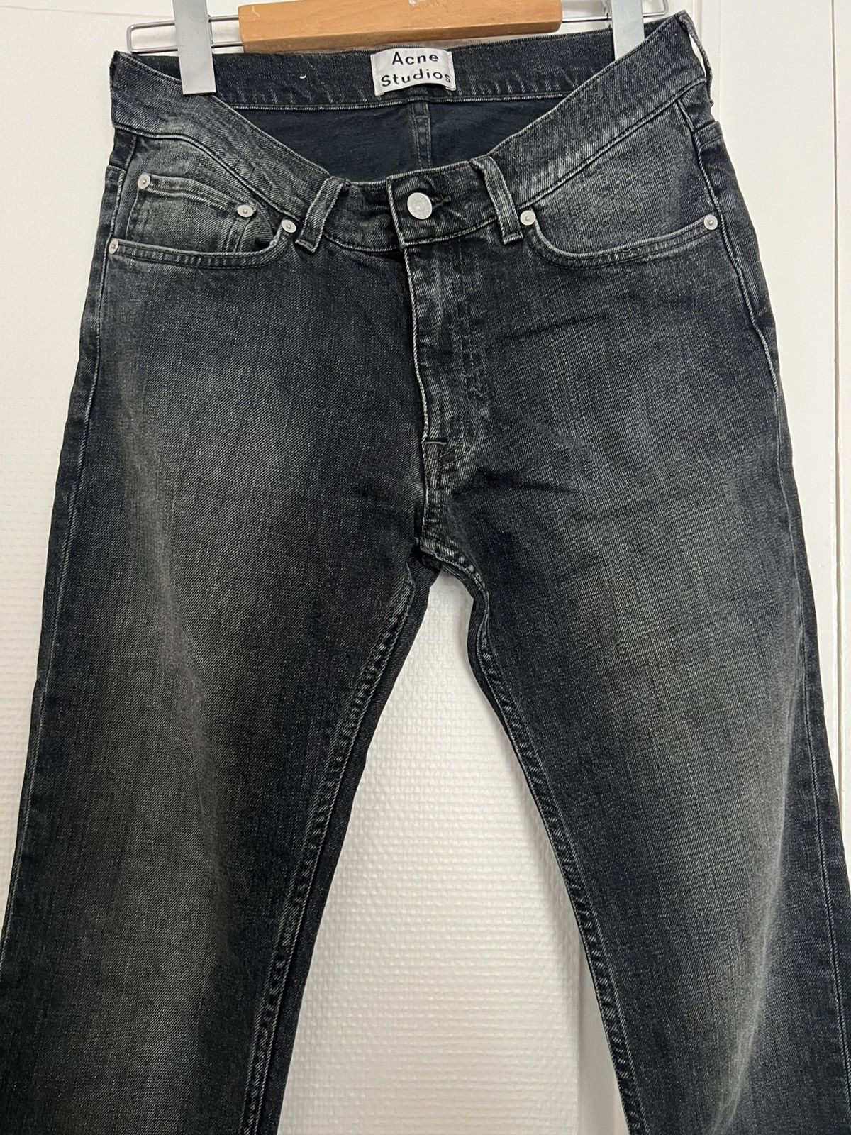 Acne Studios Acne studios black denim Size US 31 - 2 Thumbnail