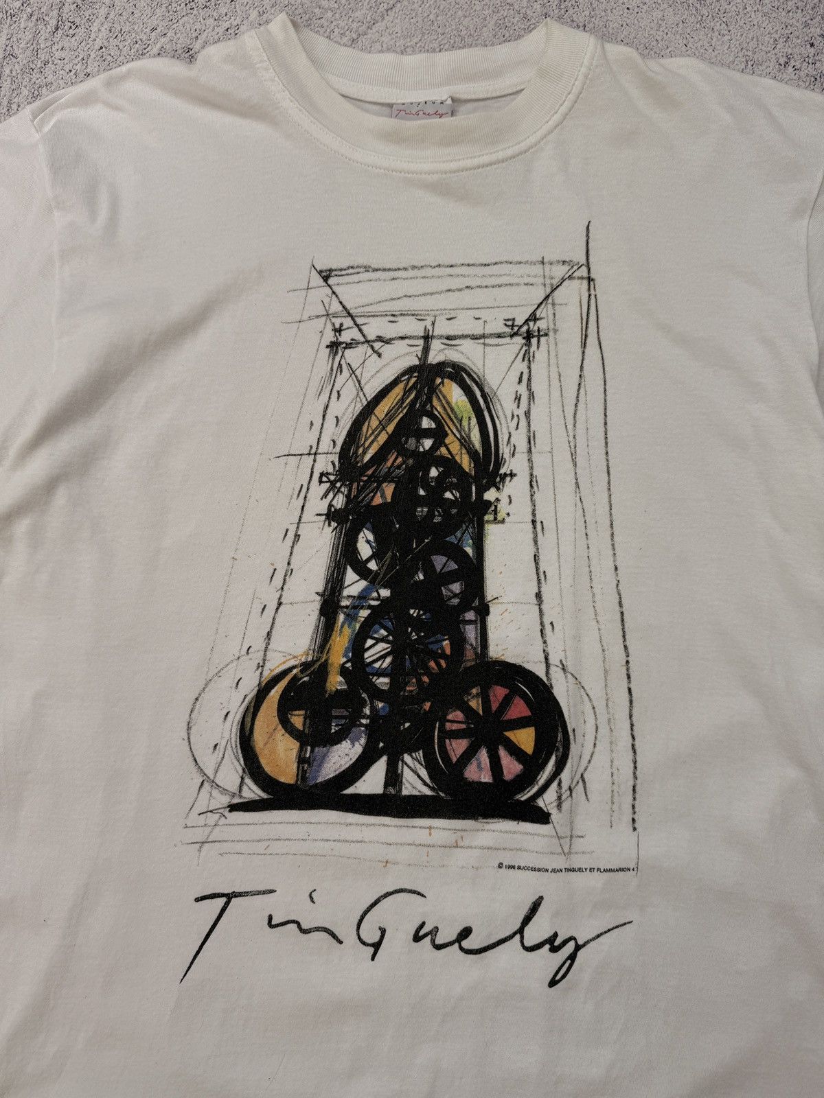 Other 1996 Jean Tinguely Et Flammarion 4 Basel Museum Art T-shirt Size US XL / EU 56 / 4 - 3 Thumbnail