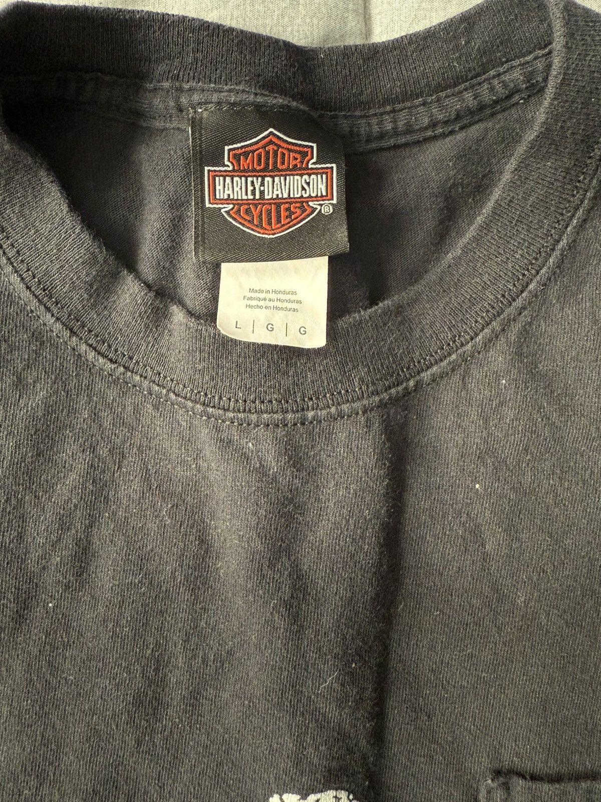 Harley Davidson Harley Davidson black and white streetwear tee Size US L / EU 52-54 / 3 - 3 Thumbnail