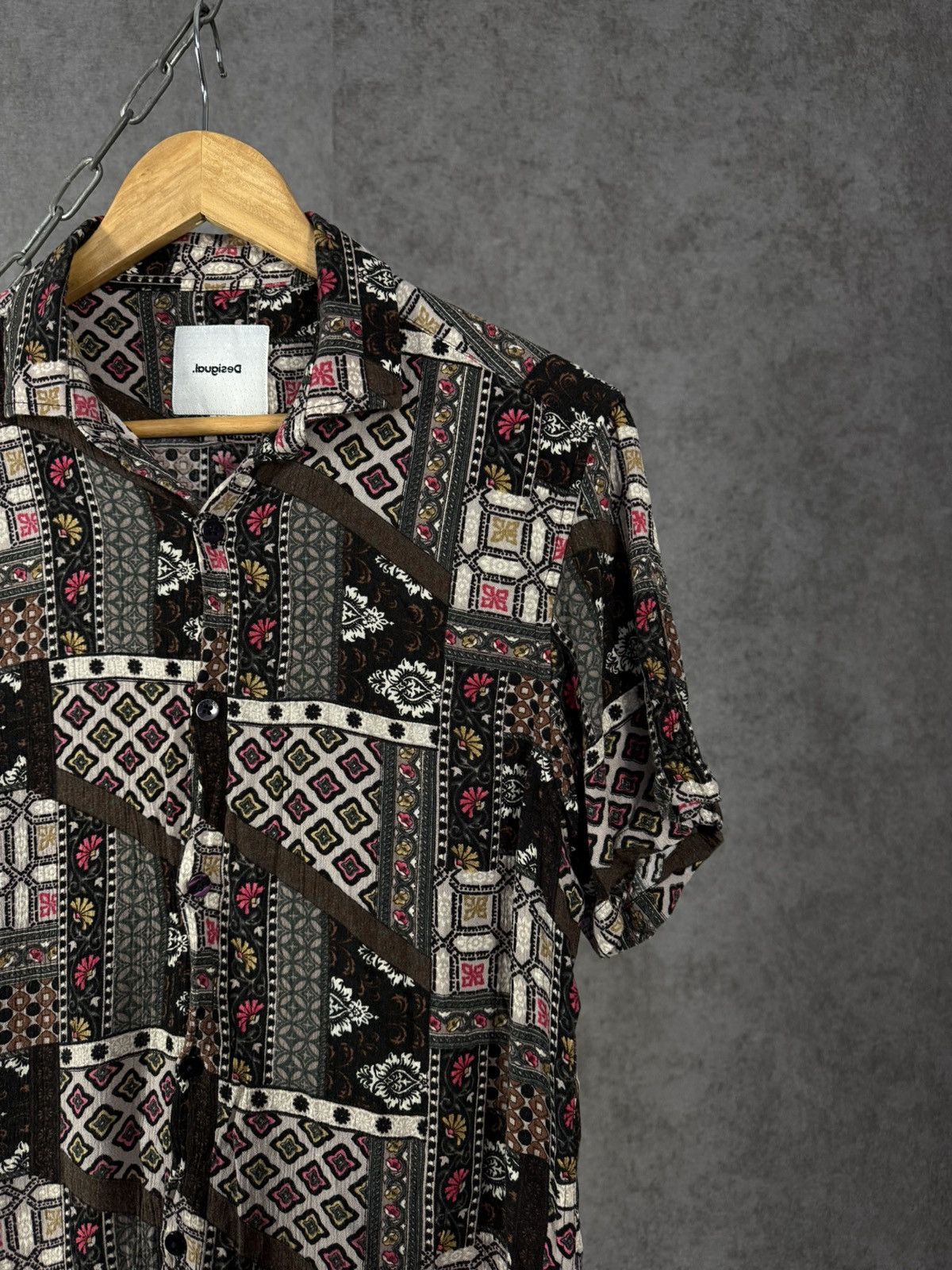 Desigual Desigual luxury designer art crazy hawaiian silk shirt Size US M / EU 48-50 / 2 - 2 Thumbnail