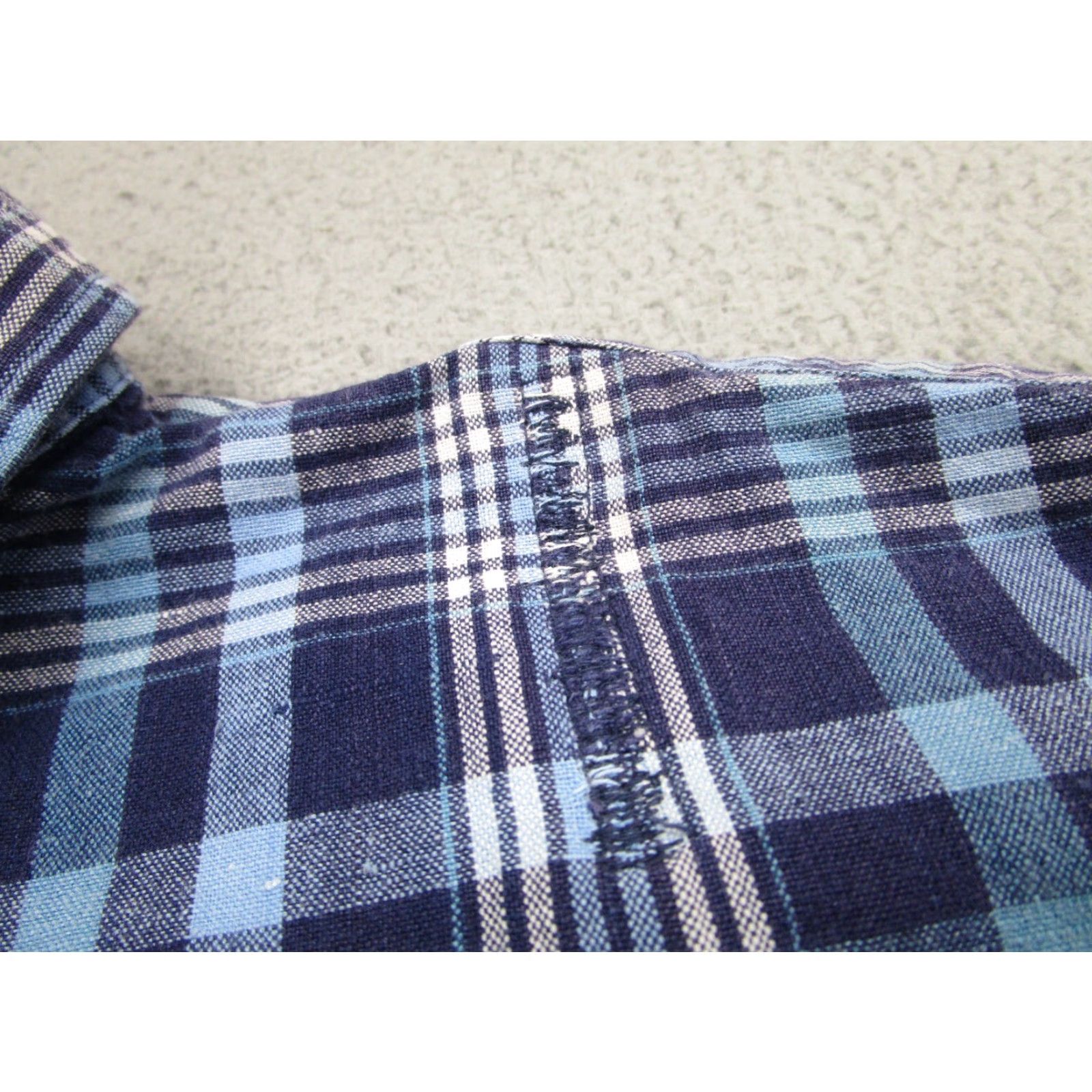 Ralph Lauren VINTAGE Ralph Lauren Workshirt Shirt Mens XL Blue Plaid Button-Up Collared Classic Casual Size US XL / EU 56 / 4 - 6 Thumbnail