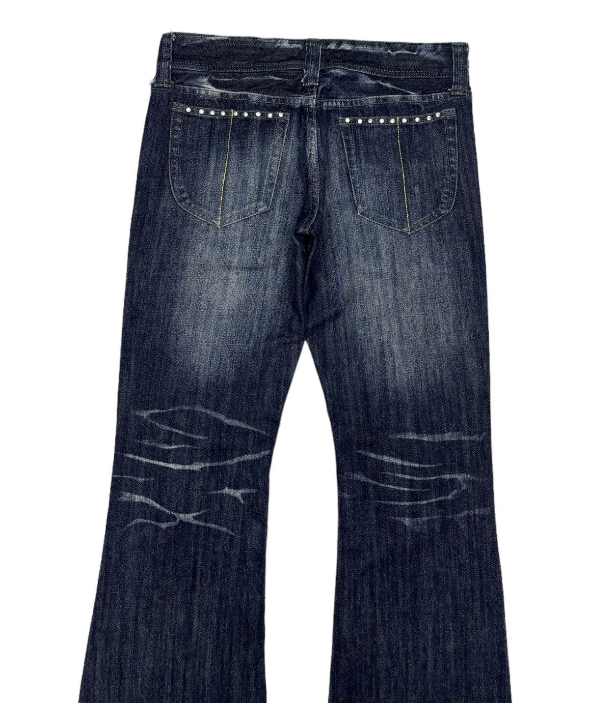 Murder License MURDER LICENSE STUDDED DISTRESS FLARED JEANS Size US 32 / EU 48 - 7 Thumbnail