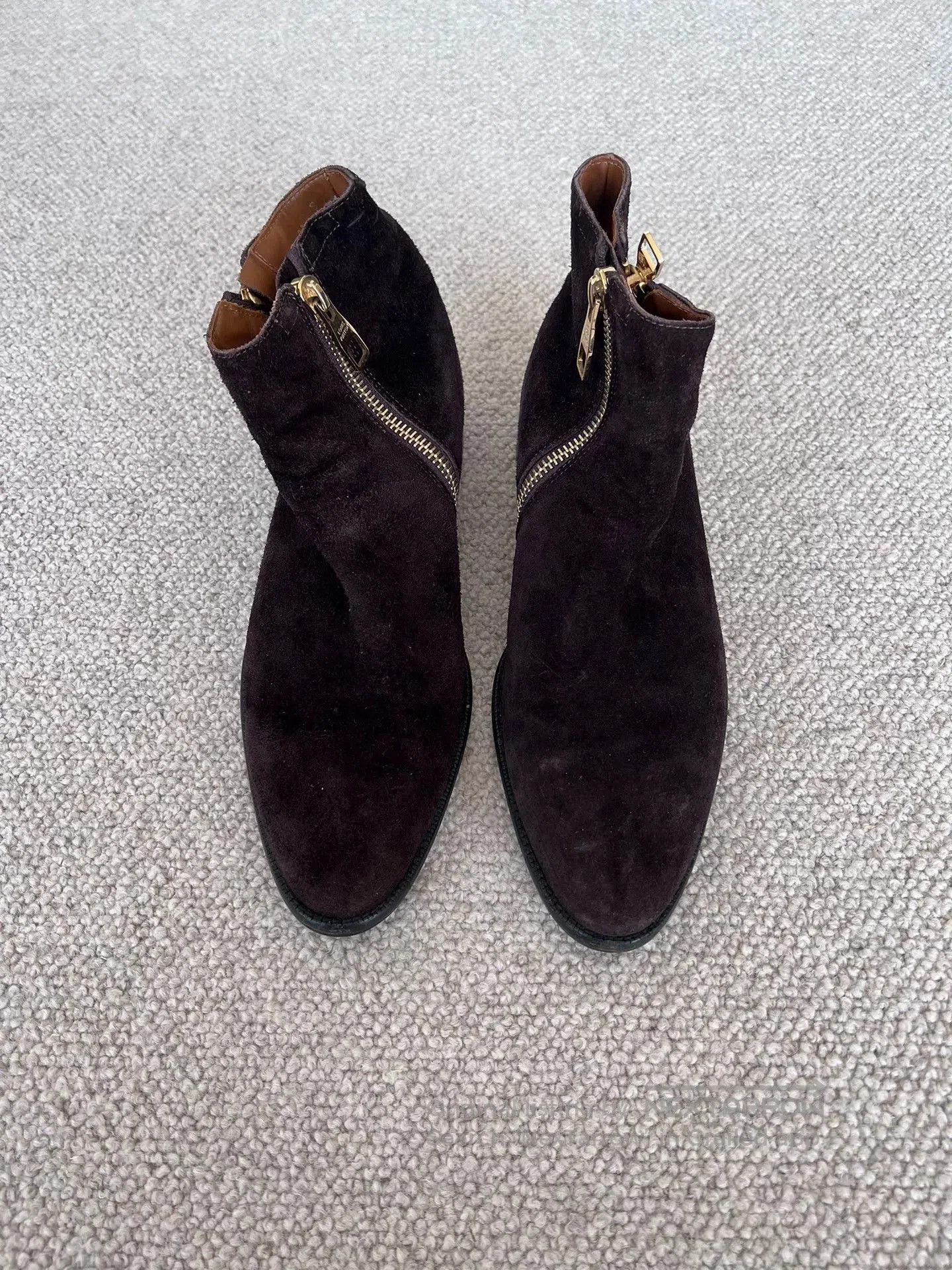 Louis Vuitton louis vuitton brown suede ankle boots. Size US 10 / EU 43 - 2 Thumbnail