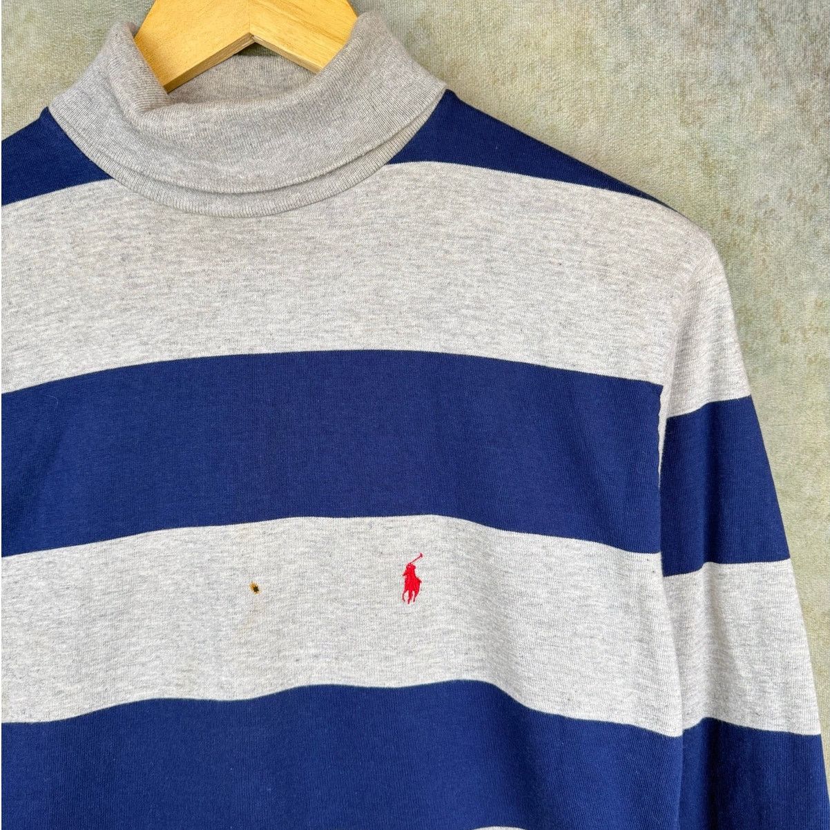 Polo Ralph Lauren × Vintage VTG 90s Polo Ralph Lauren Turtleneck Youth Sz L Striped Size L / US 10 / IT 46 - 3 Thumbnail