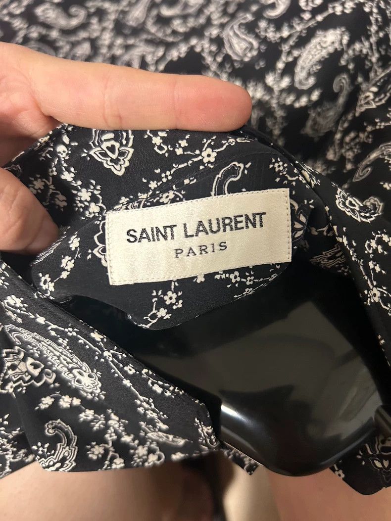 Yves Saint Laurent saint Laurent size 38 15SS Cashew Flower Top Shirt 2503-Nex Size US M / EU 48-50 / 2 - 4 Thumbnail