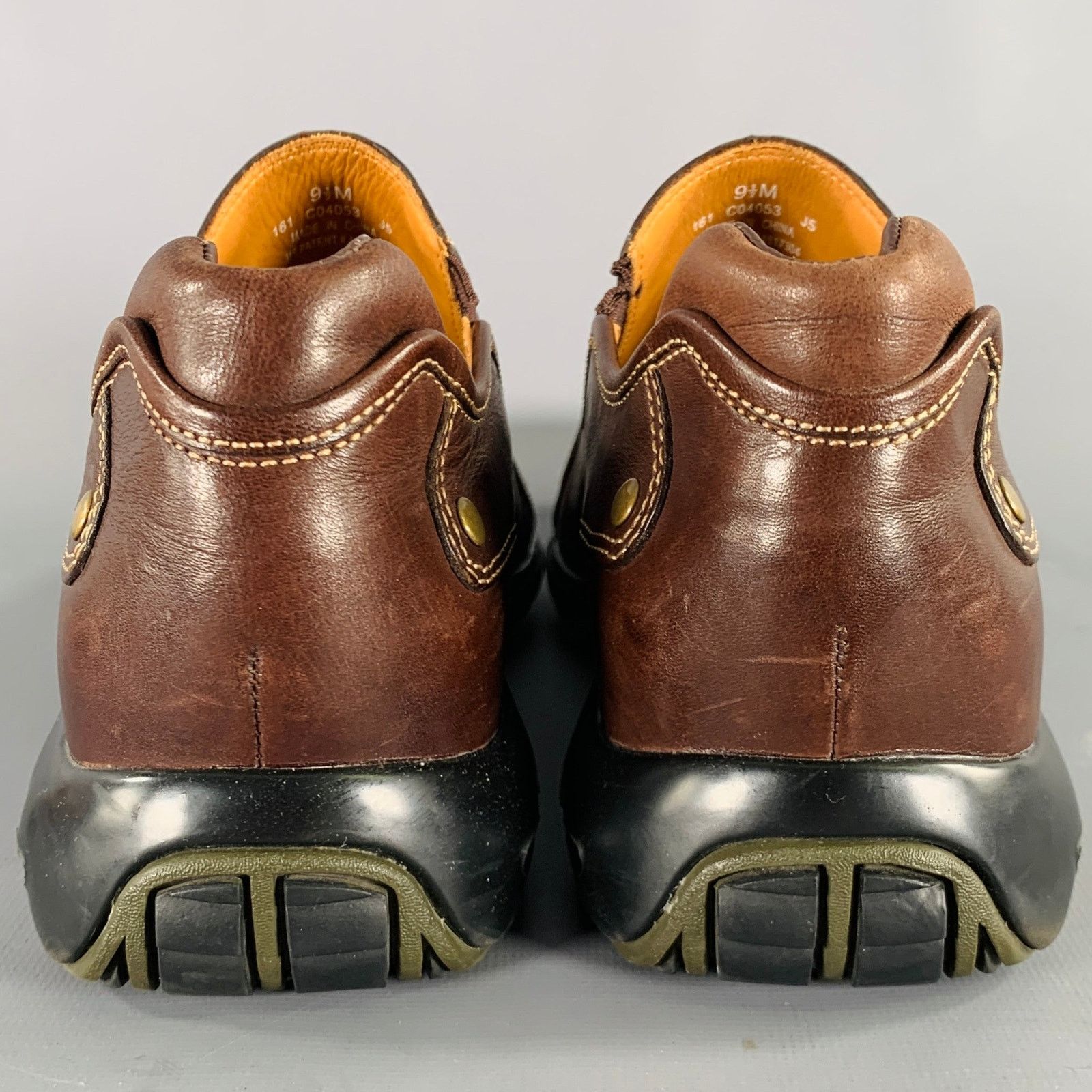 Cole Haan COLE HAAN 9.5 Brown Contrast Stitch Leather Slip On Loafers Size US 9.5 / EU 42-43 - 3 Thumbnail