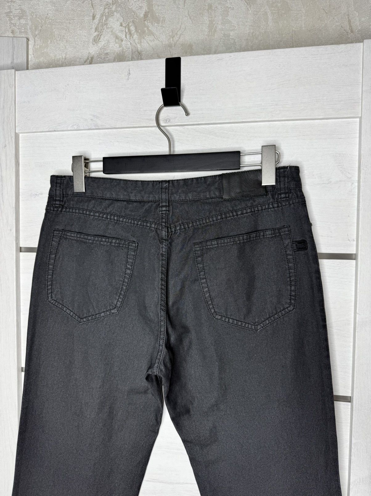 Corneliani Corneliani ID Luxury Black Denim Trousers Cotton/Abaca Italy Size US 32 / EU 48 - 7 Thumbnail