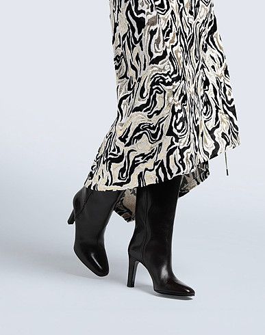 Saint Laurent Paris o1tp1o1224 Cassandre Boots in Smooth Leather in Dark Brown Size US 9.5 / IT 39.5 - 4 Thumbnail