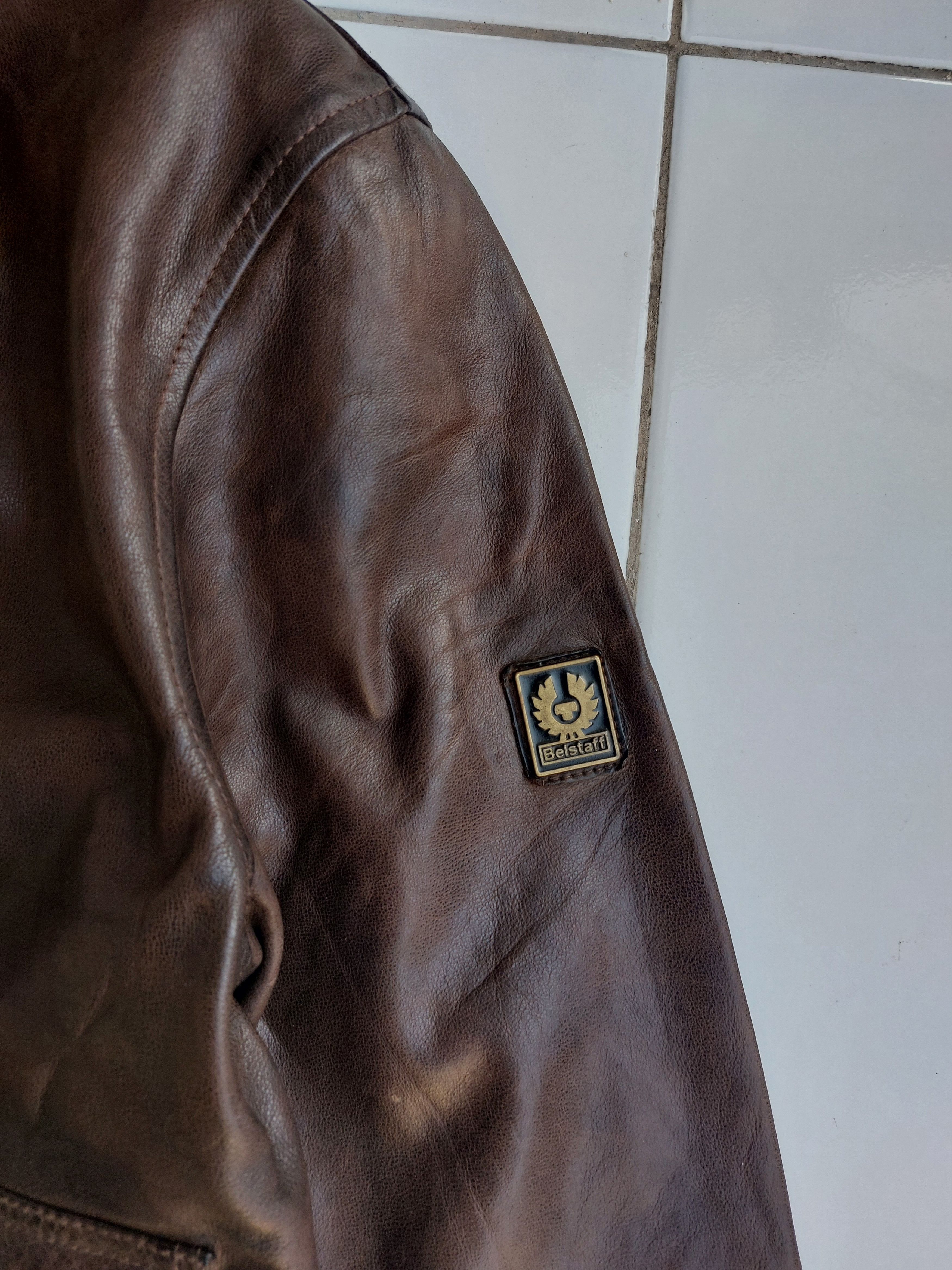 Belstaff Rare Belstaff Gold Aviator Leather Jacket Vintage Size US M / EU 48-50 / 2 - 4 Thumbnail