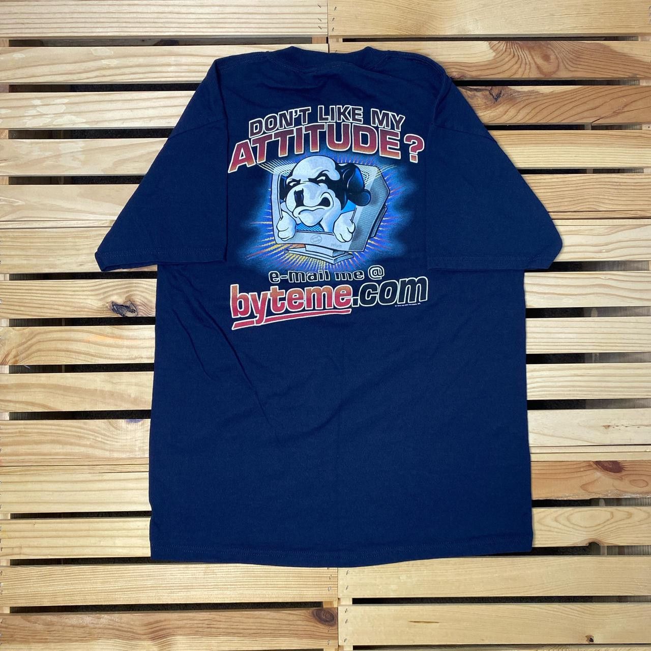 Big Dogs Vintage Big Dogs Navy Blue Funny Tech Tee Size Medium Size US M / EU 48-50 / 2 - 1 Thumbnail