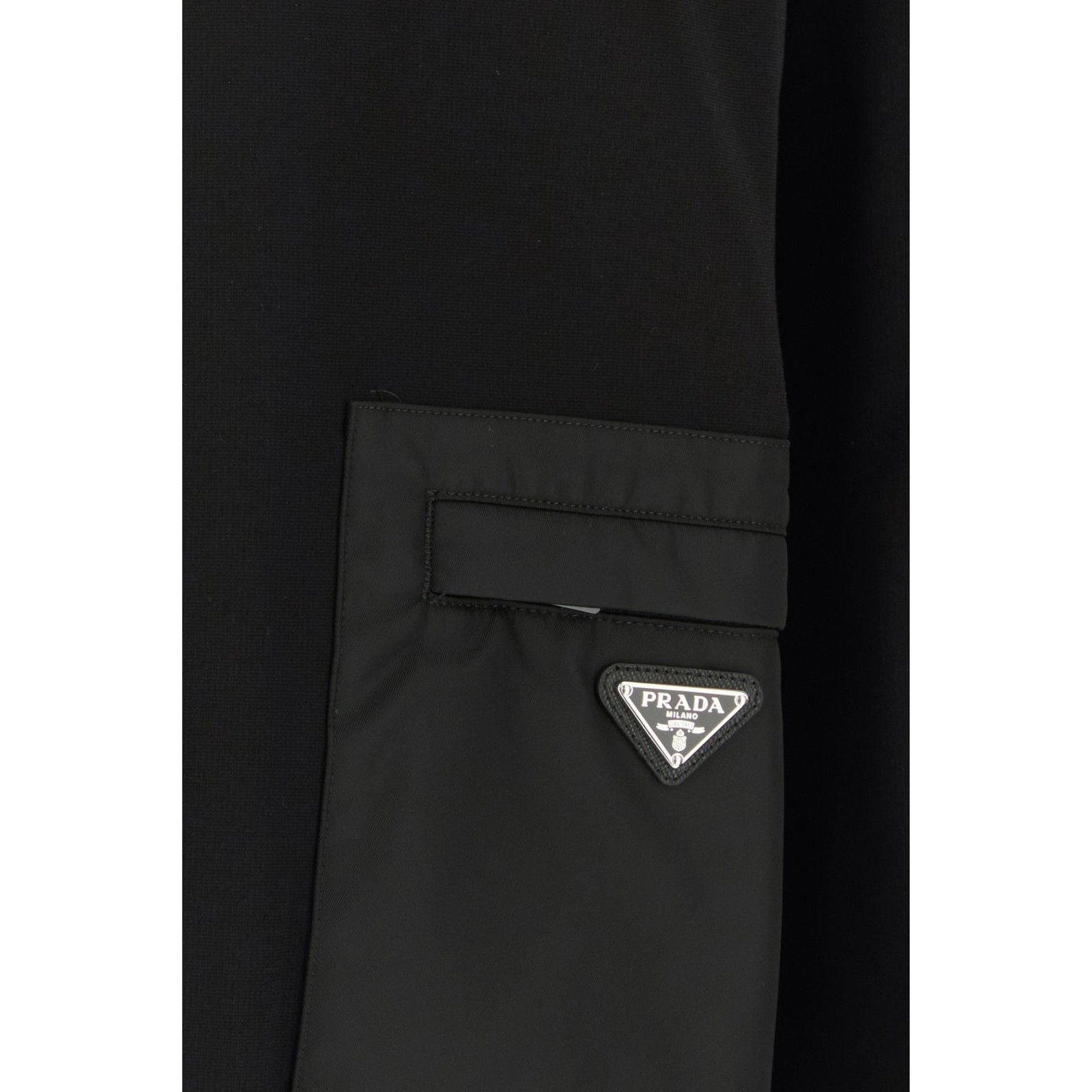 Prada PRADA Black Stretch Jersey Sweatshirt New & Authentic (Men's Size US XL / EU 56 / 4 - 3 Thumbnail