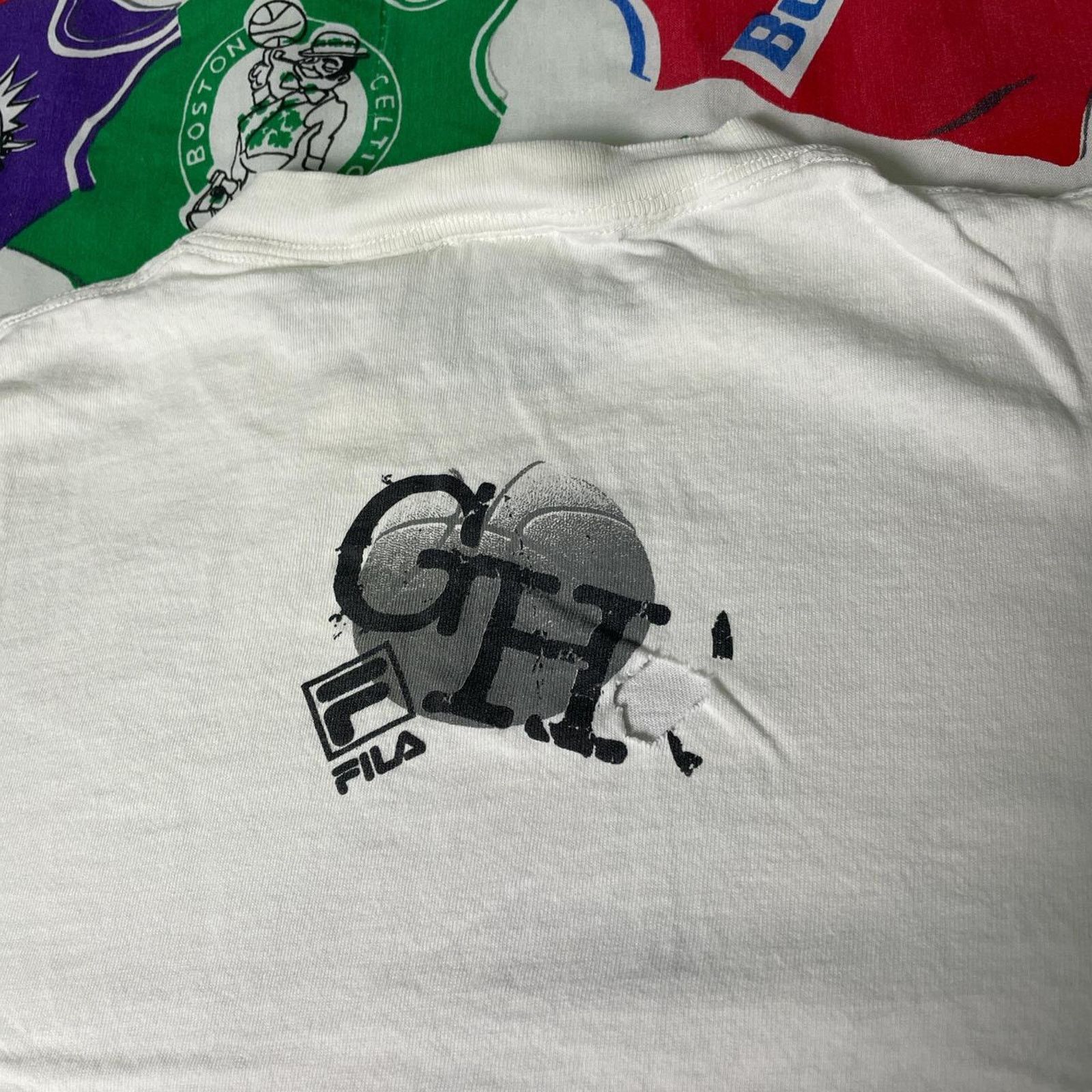 Fila × NBA × Vintage VTG 90s FILA NBA Grant Hill Detroit Pistons Basketball Tee Size US L / EU 52-54 / 3 - 4 Thumbnail