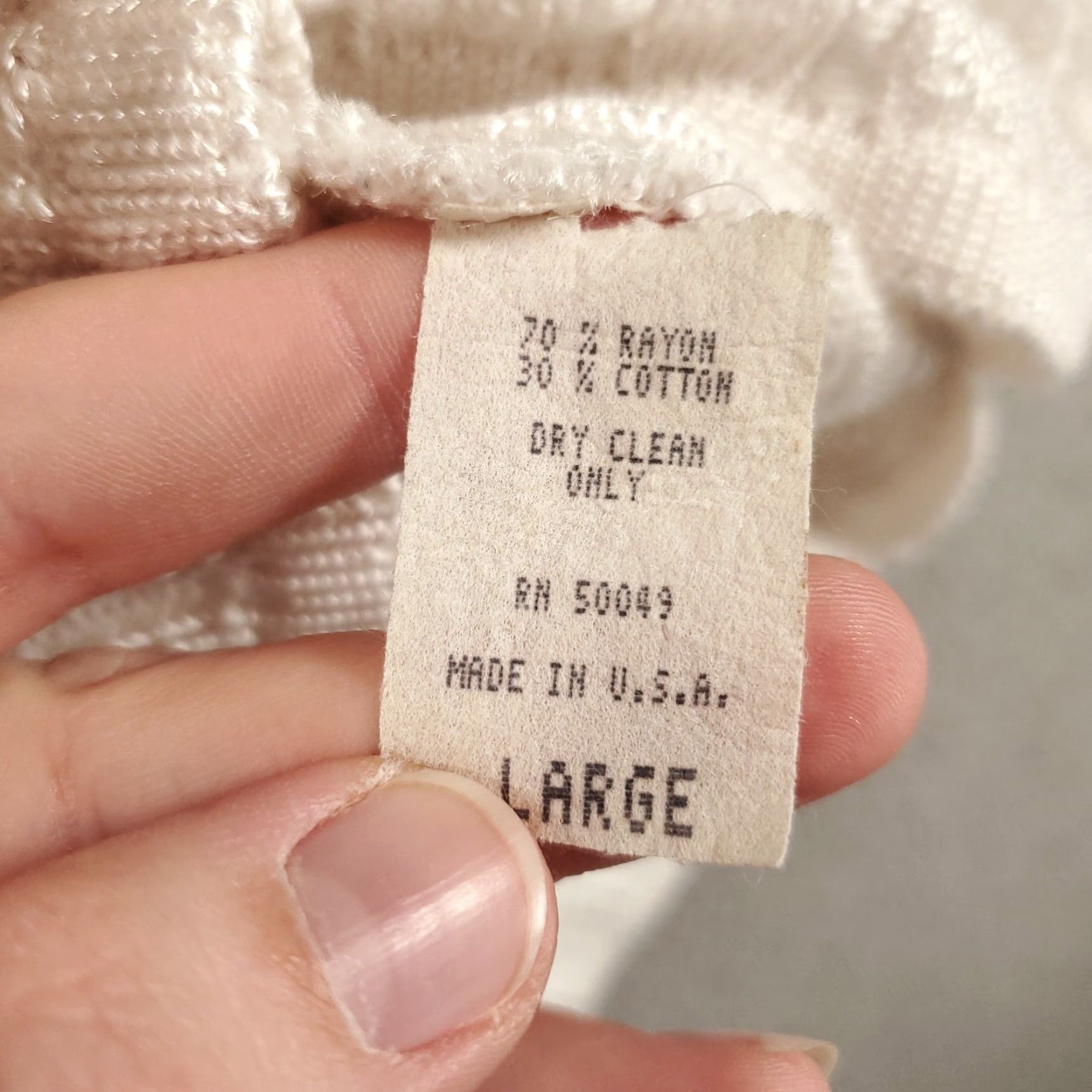 Diane von Furstenberg Diane von Furstenberg Sweater Womens Large White Knit Lightweight Pullover Size L / US 10 / IT 46 - 6 Thumbnail