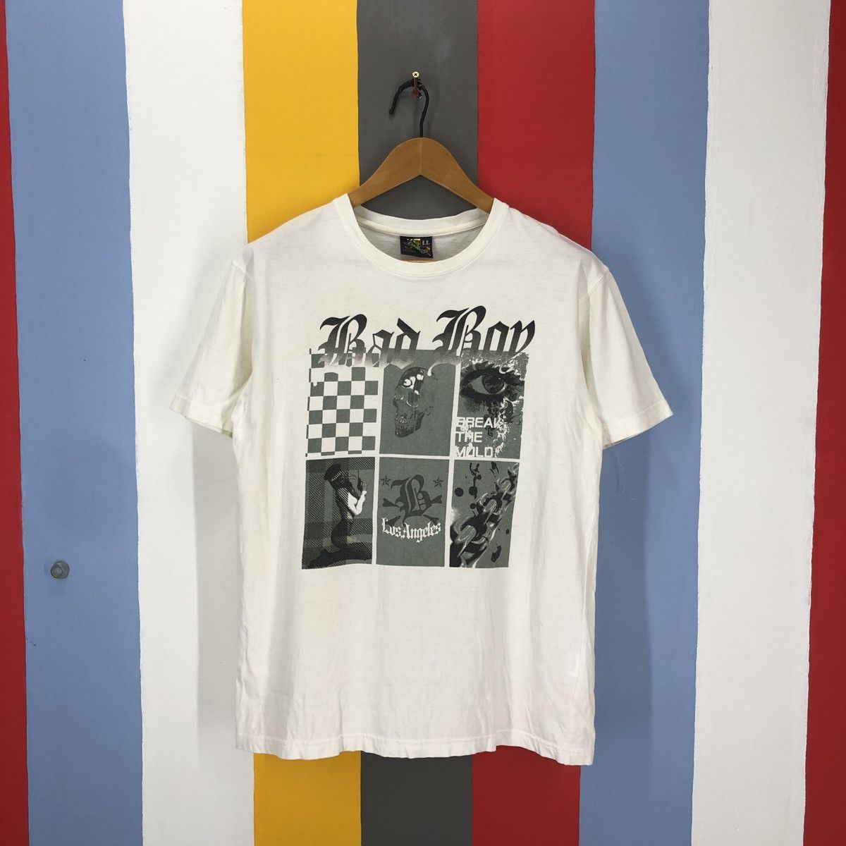 image of Bad Boy Crew Neck T Shirt 1493/az in White, Men's (Size Medium)