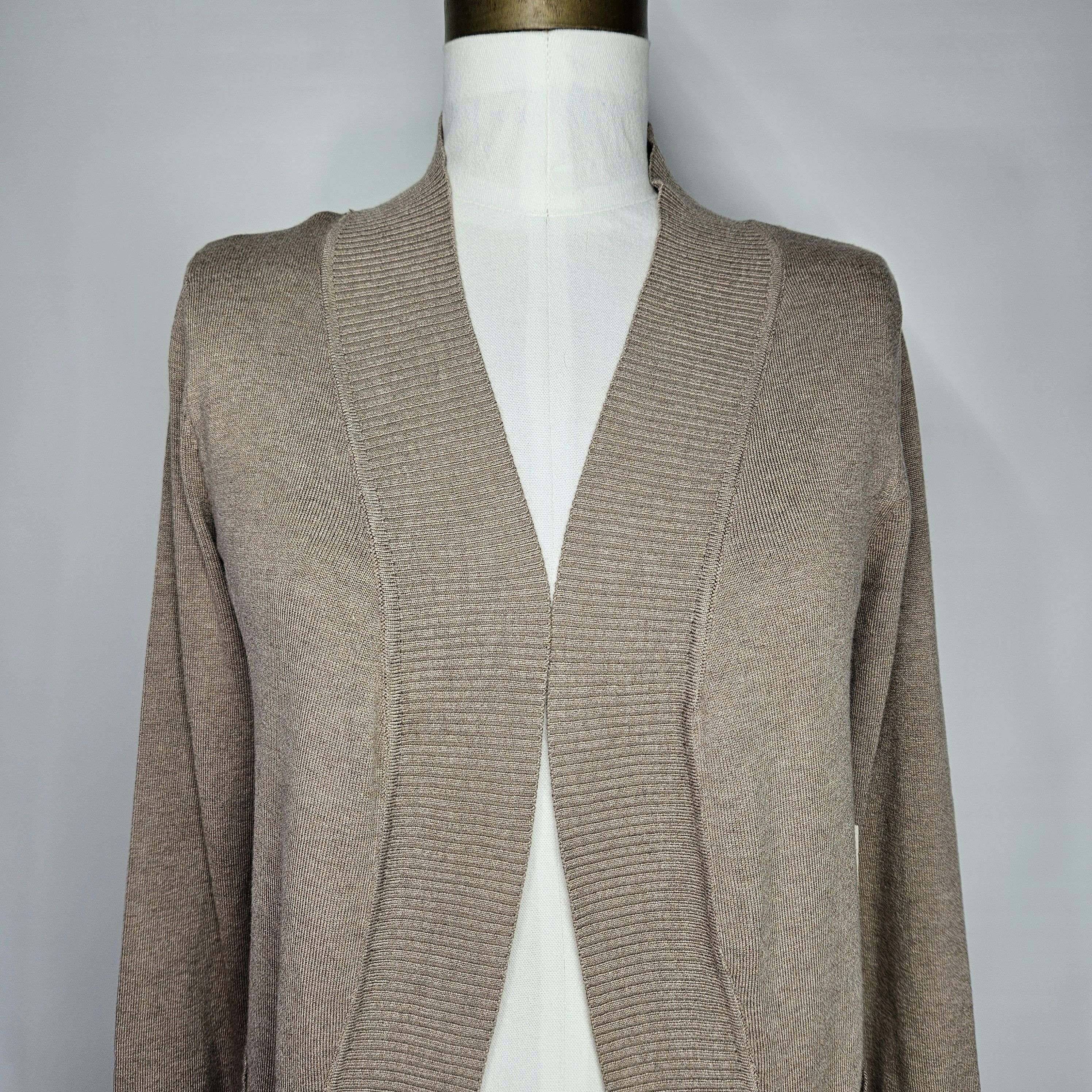 Other Cielo Size S/M Cardigan Camel Beige Taupe Open Front Sweater Size M / US 6-8 / IT 42-44 - 7 Thumbnail