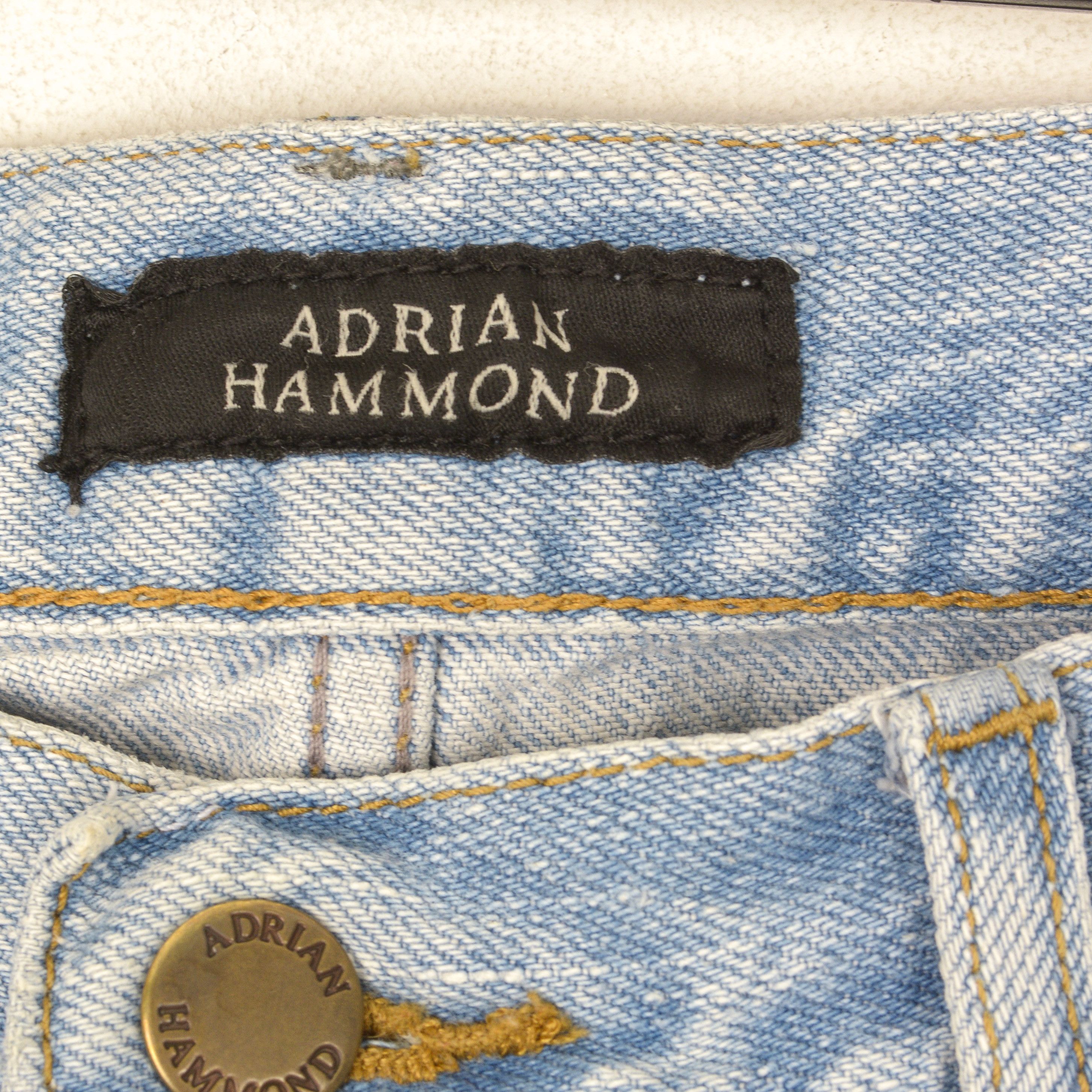 Designer Adrian Hammond W32 L34 Regular Tapered Jean Pants Distressed Size US 32 / EU 48 - 7 Thumbnail