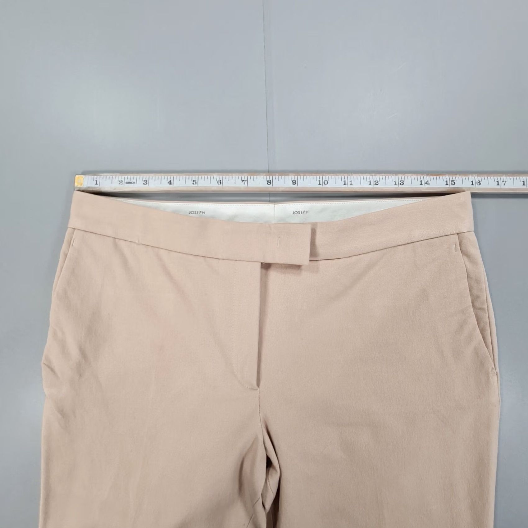 Joseph Joseph Dress Womens 38 Pants Beige Gabardine Stretch Eliston Size 26" / US 2 / IT 38 - 4 Thumbnail