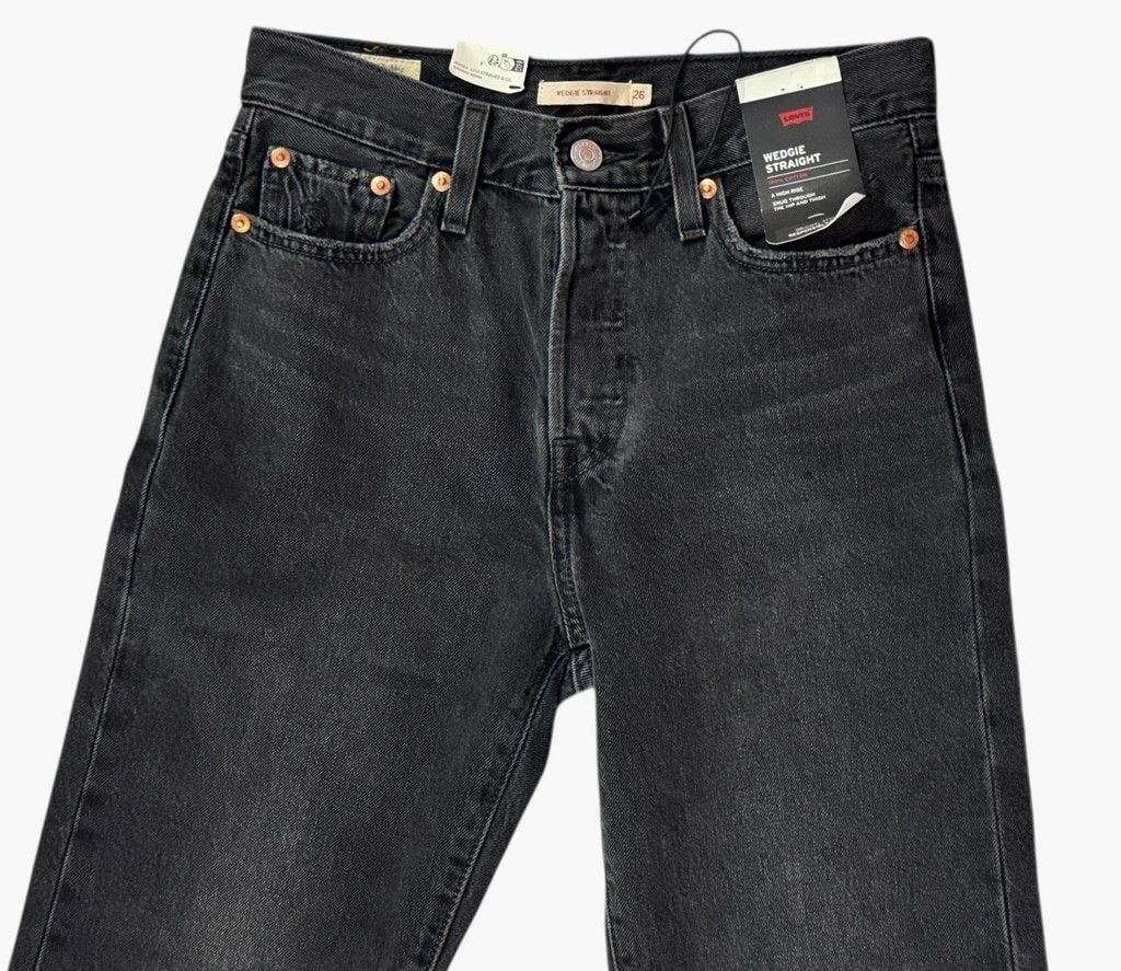 Levi's Levi's Wedgie Black Jean, Button Fly Size 26" / US 2 / IT 38 - 8 Thumbnail
