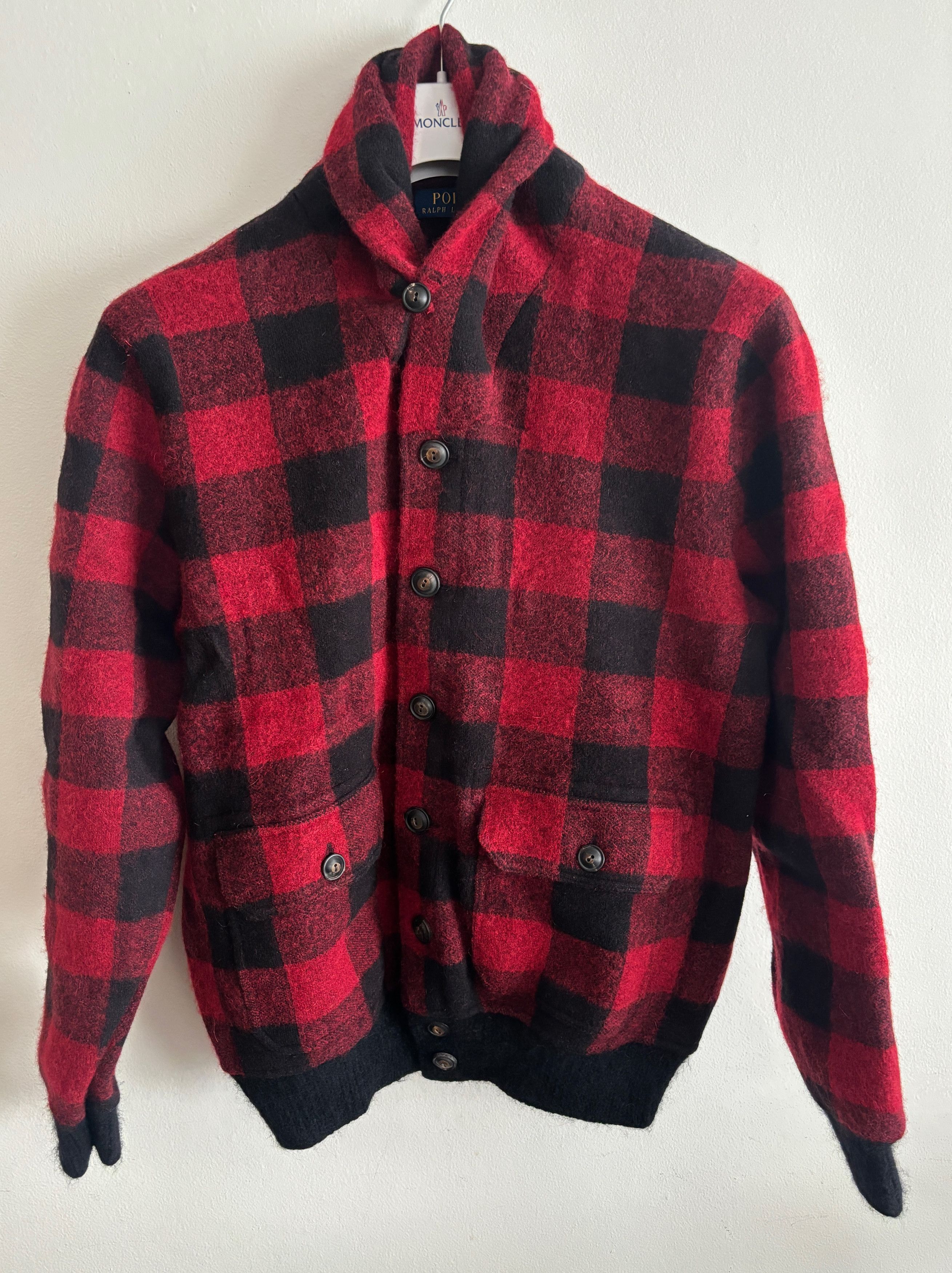 Polo Ralph Lauren $448 Skeet Buffalo Plaid Wool Shawl Collar Cardigan - Medium Size US M / EU 48-50 / 2 - 2 Thumbnail