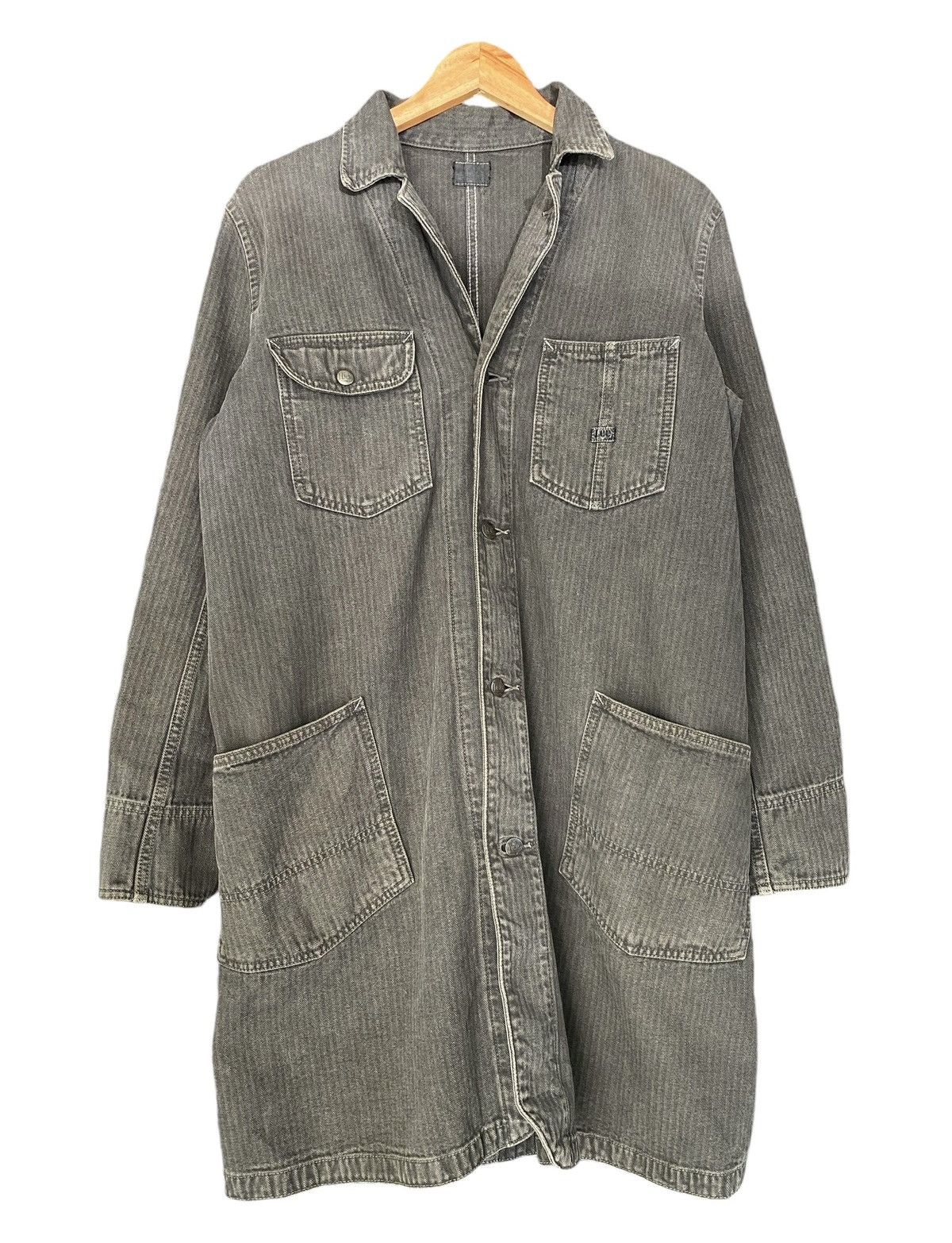 Lee Vintage LEE Long Coat Button Jacket (M) Size US M / EU 48-50 / 2 - 1 Thumbnail